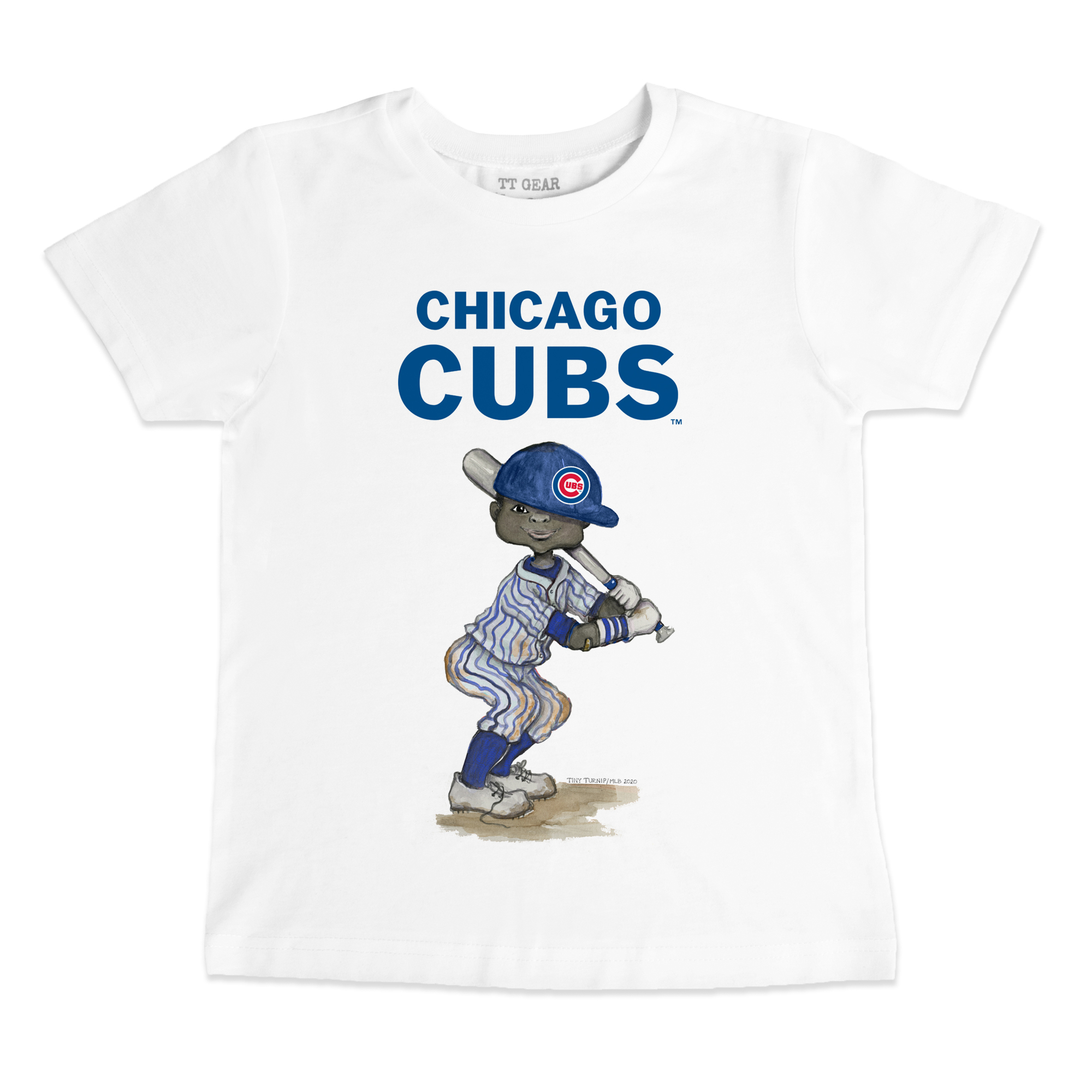 Toddler Tiny Turnip White Chicago Cubs James T-Shirt