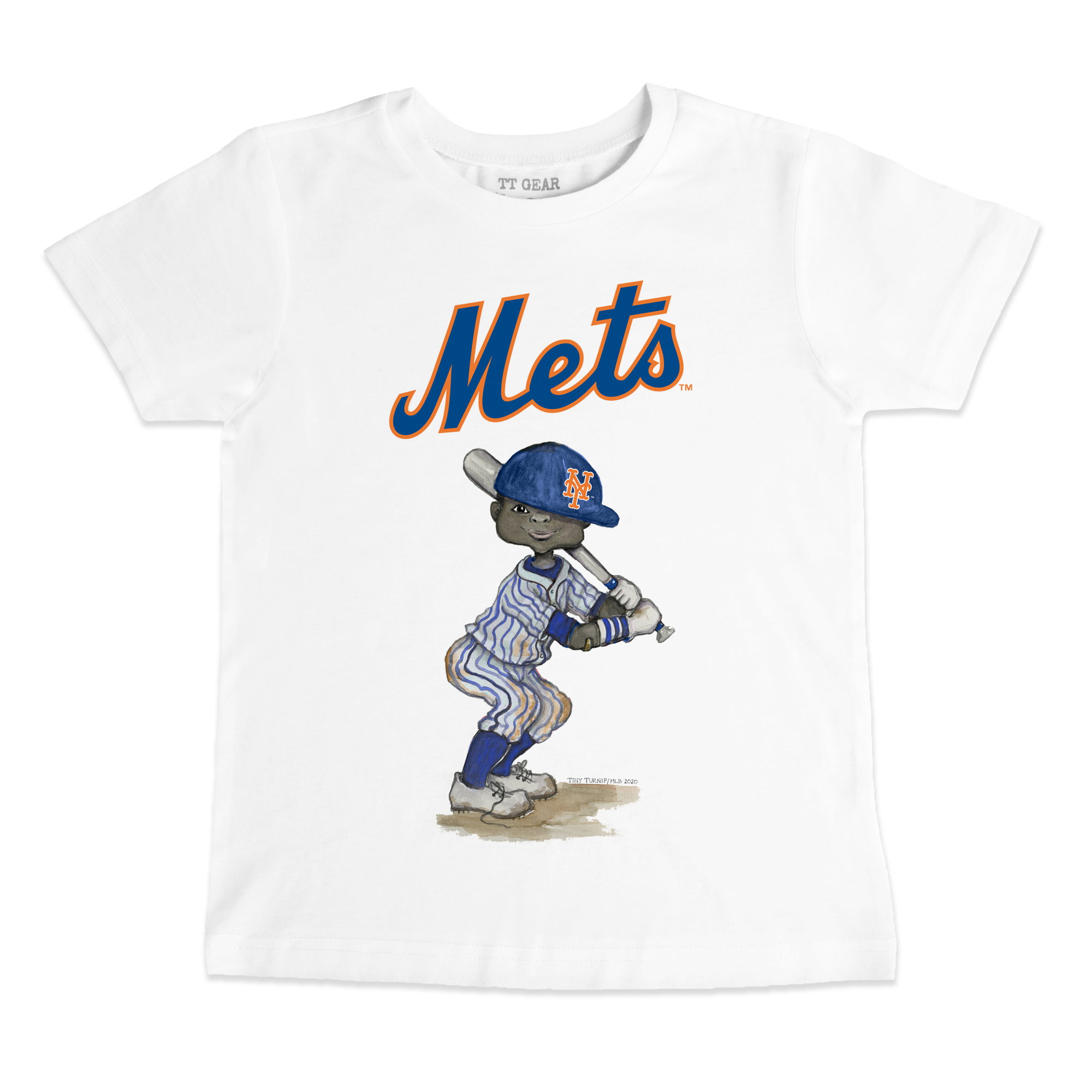 Toddler Tiny Turnip White New York Mets James T-Shirt