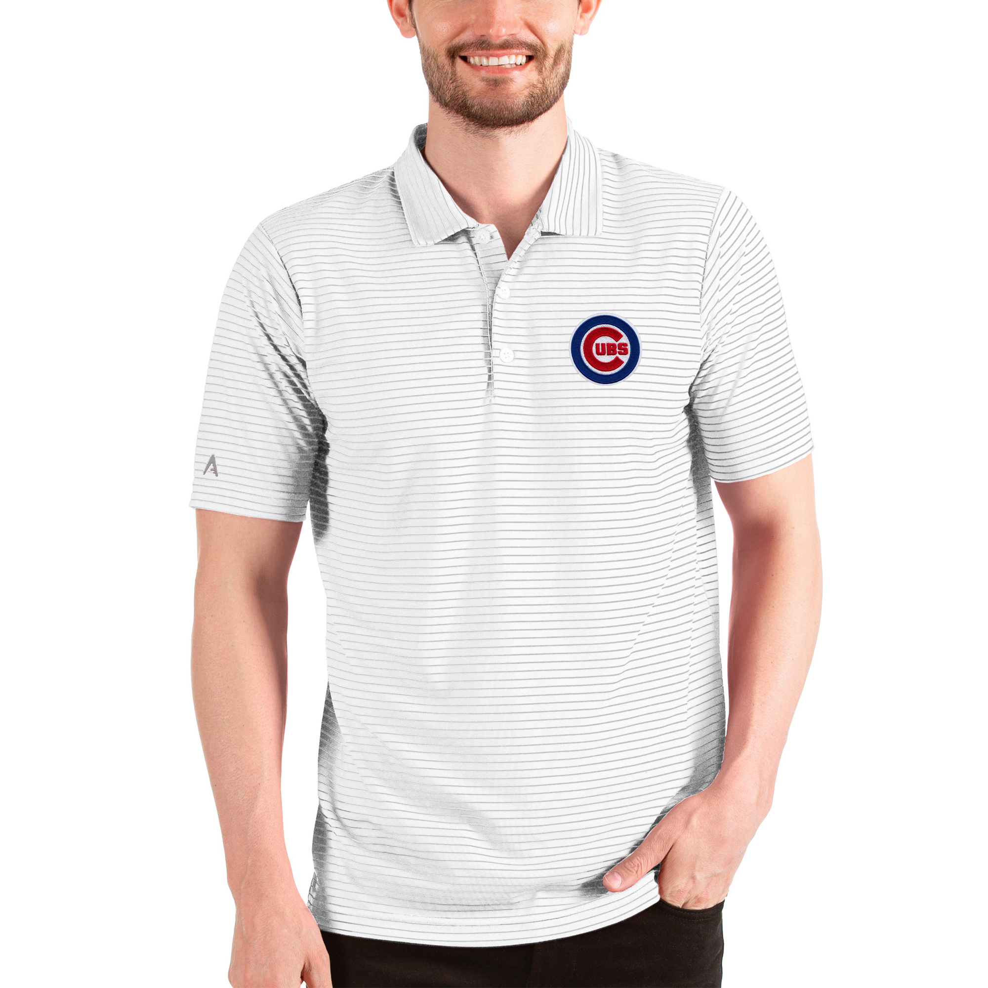Men’s Antigua White Chicago Cubs Esteem Polo