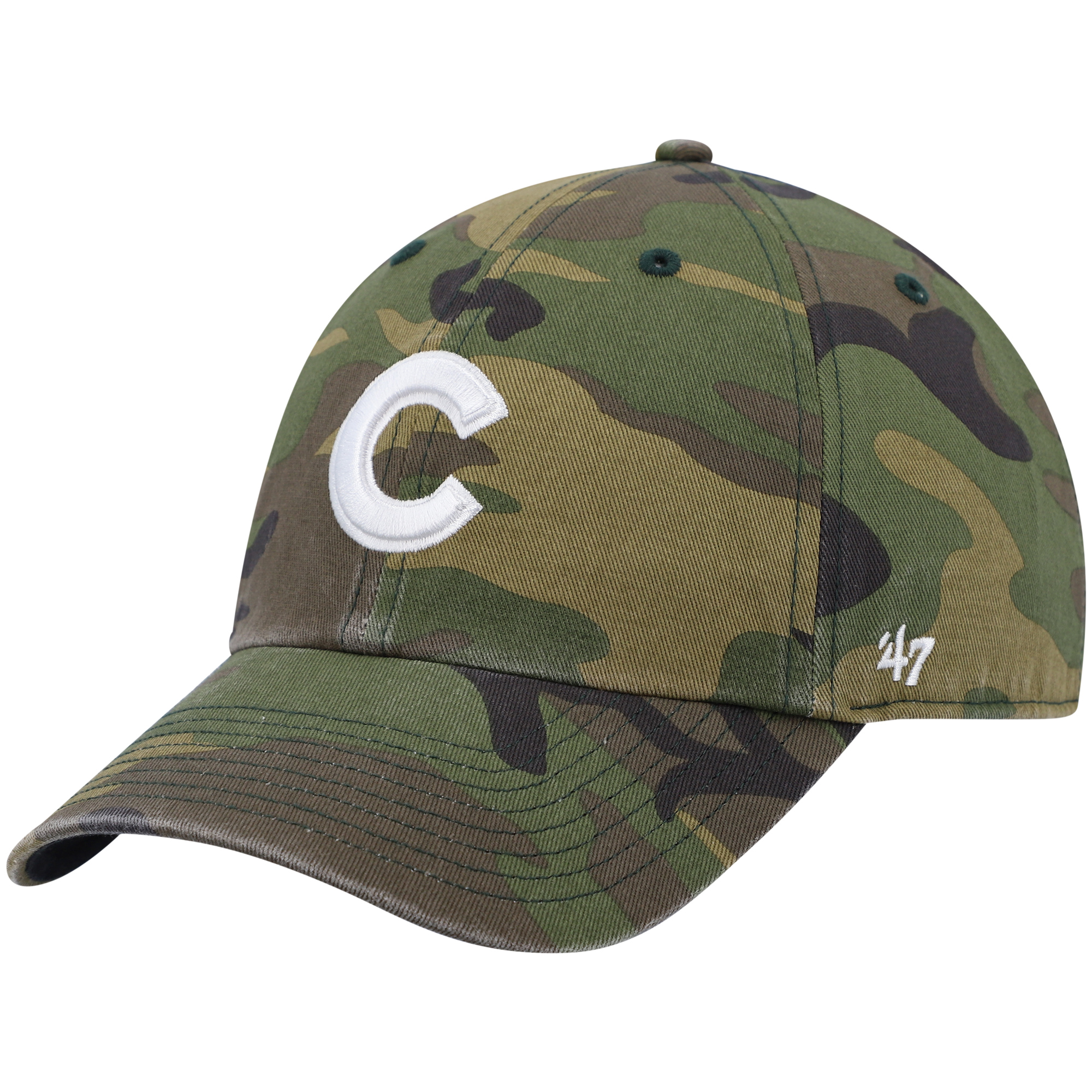 Men’s ’47 Camo Chicago Cubs Clean Up Adjustable Hat