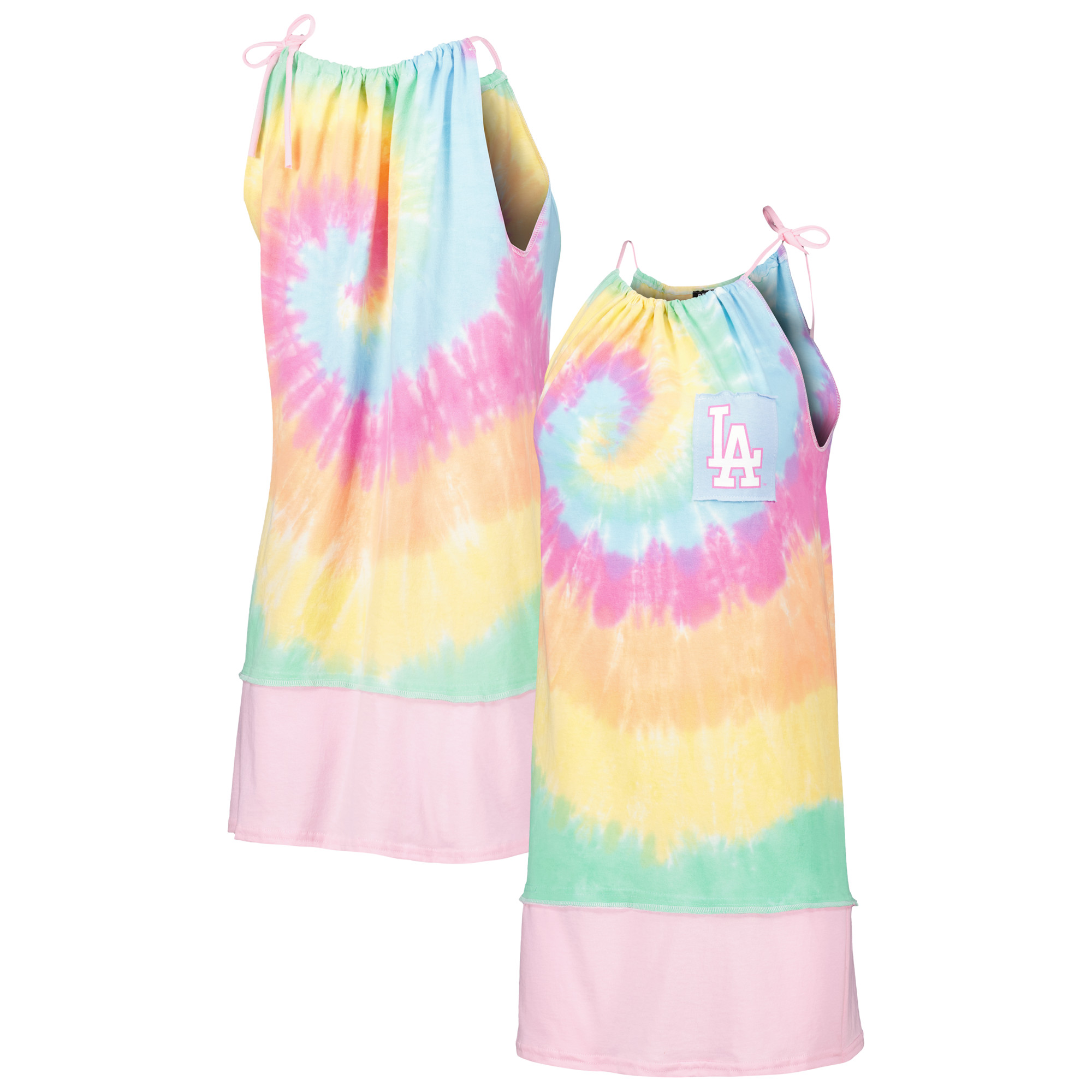 Women’s Refried Apparel Los Angeles Dodgers Tie-Dye Tank Dress