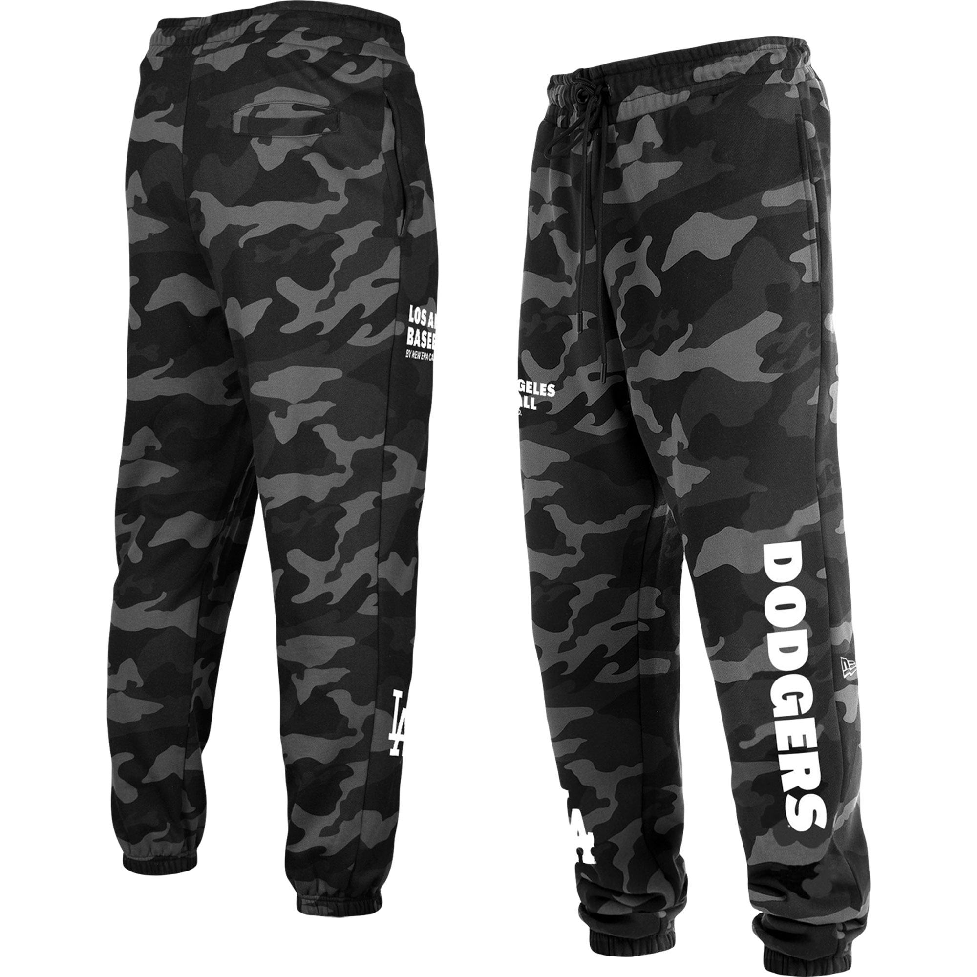 Men’s New Era Black Los Angeles Dodgers Camo Jogger Pants