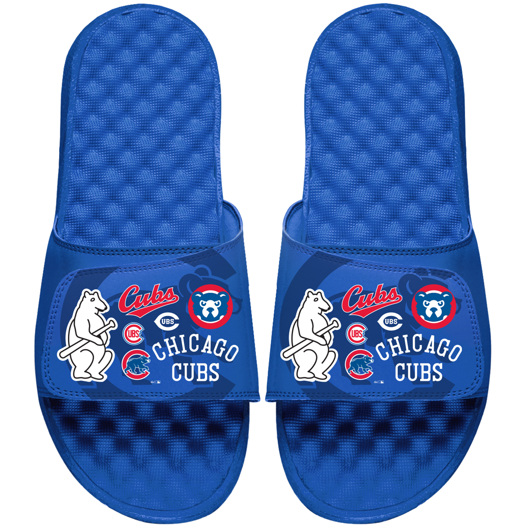 Men’s ISlide Royal Chicago Cubs Collage Slide Sandals