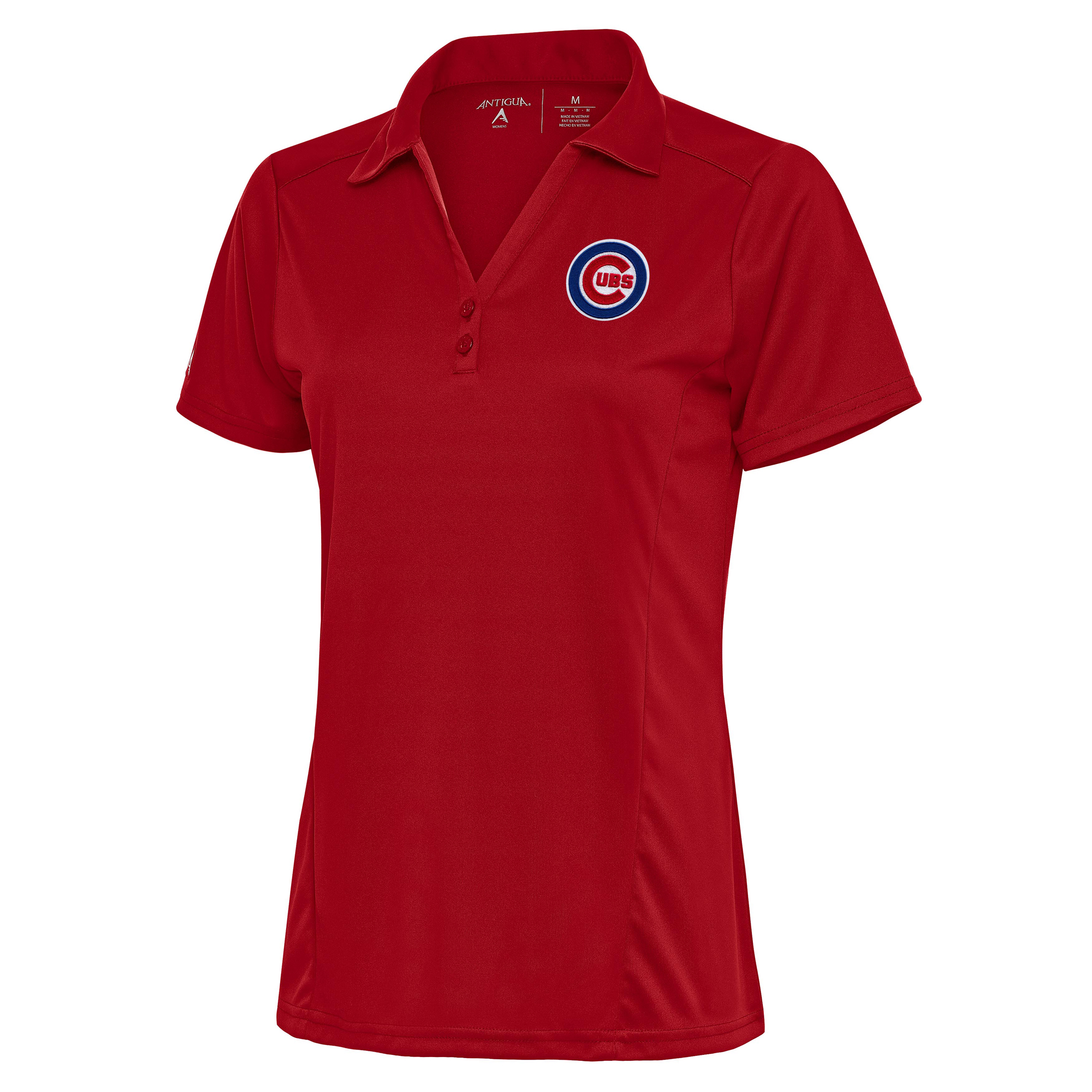 Women’s Antigua Red Chicago Cubs Logo Tribute Polo