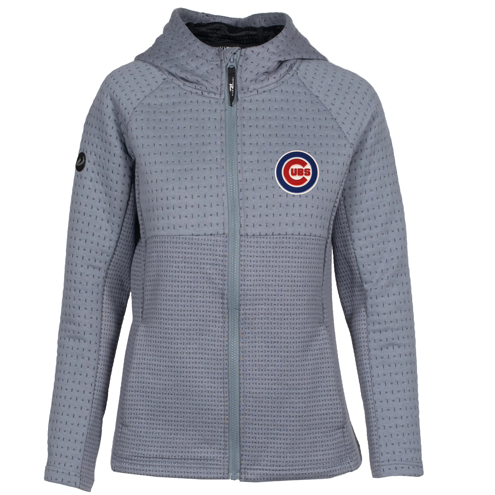 Women’s Levelwear Gray Chicago Cubs Solstice Full-Zip Hoodie