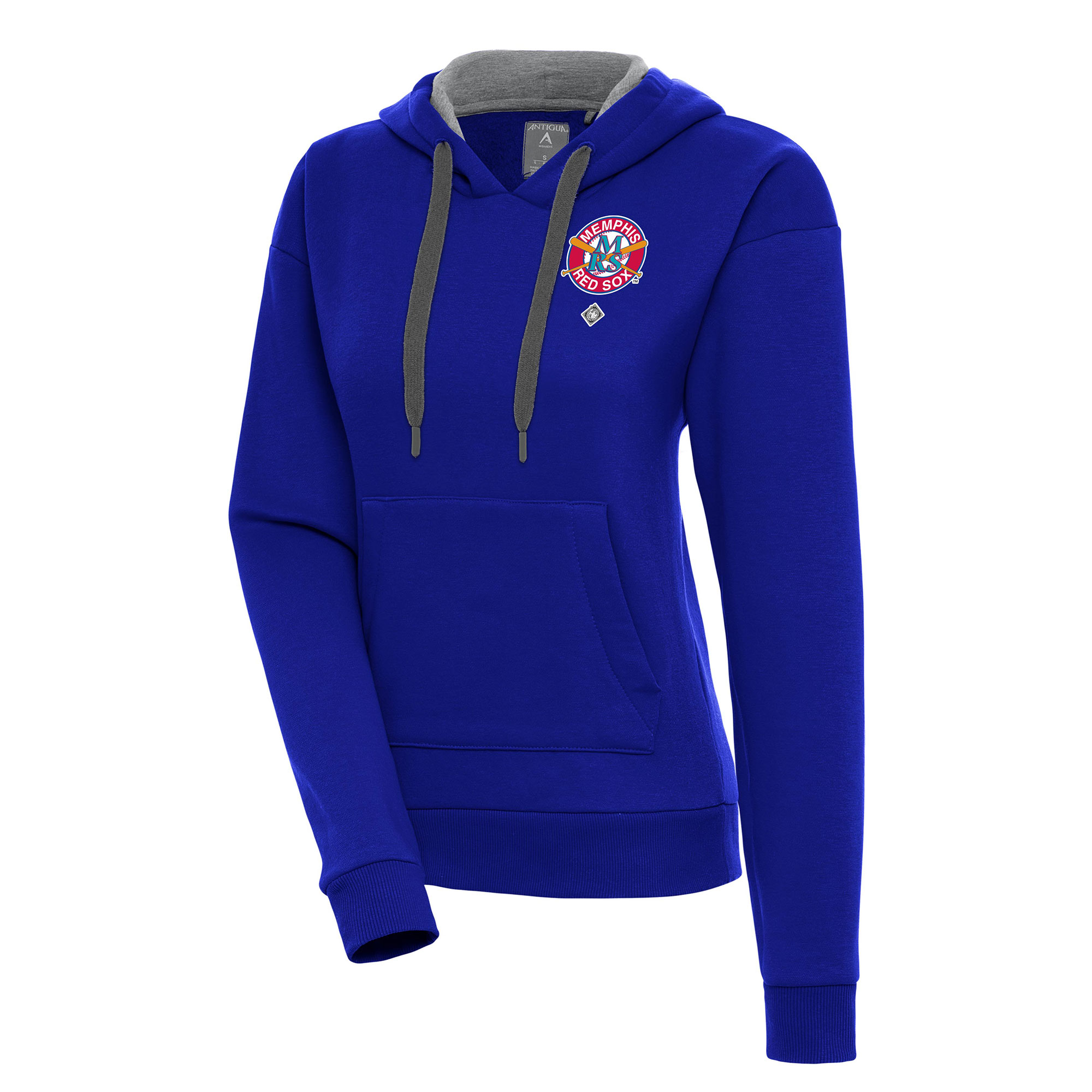 Women’s Antigua Royal Memphis Red Sox Victory Pullover Hoodie