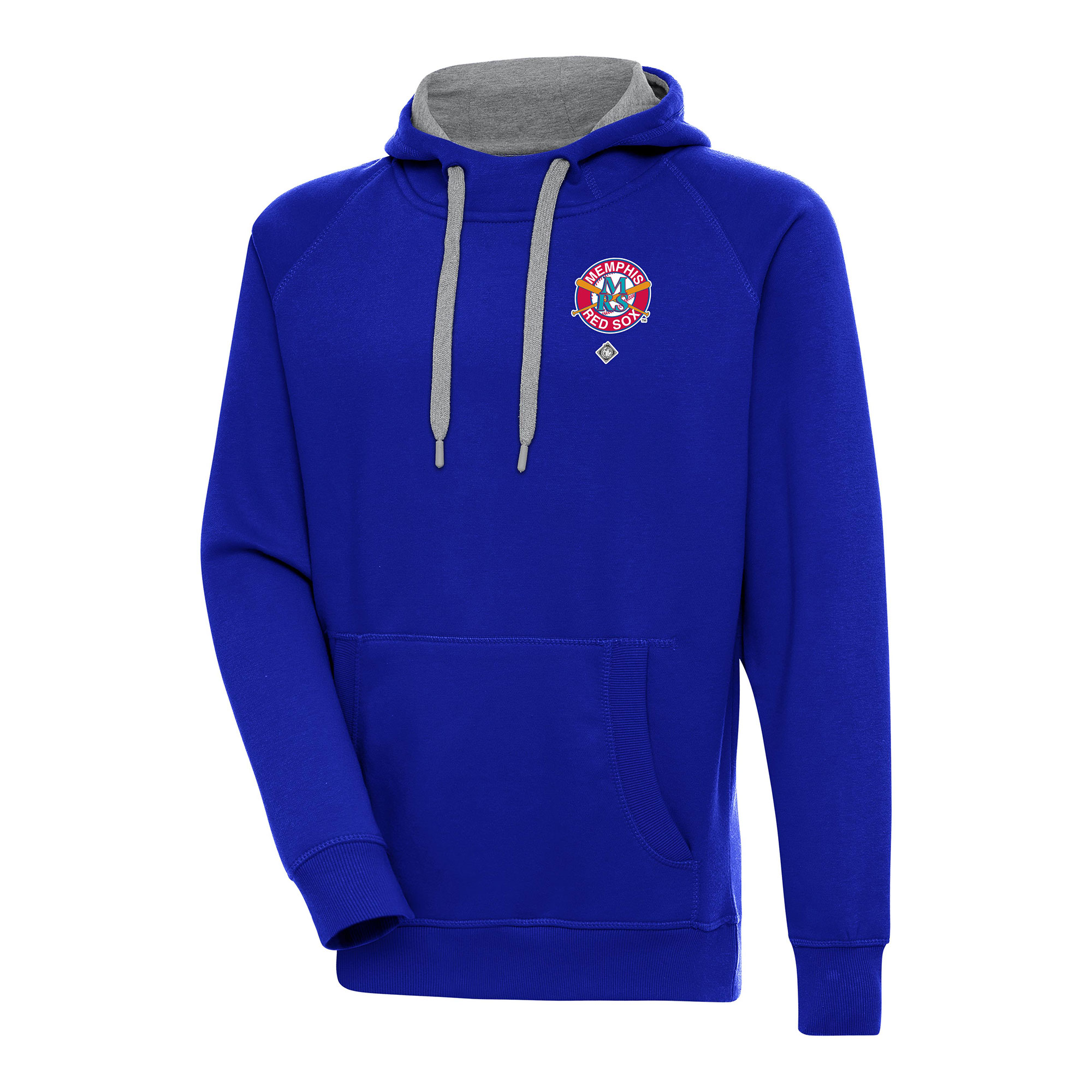 Men’s Antigua Royal Memphis Red Sox Victory Pullover Hoodie
