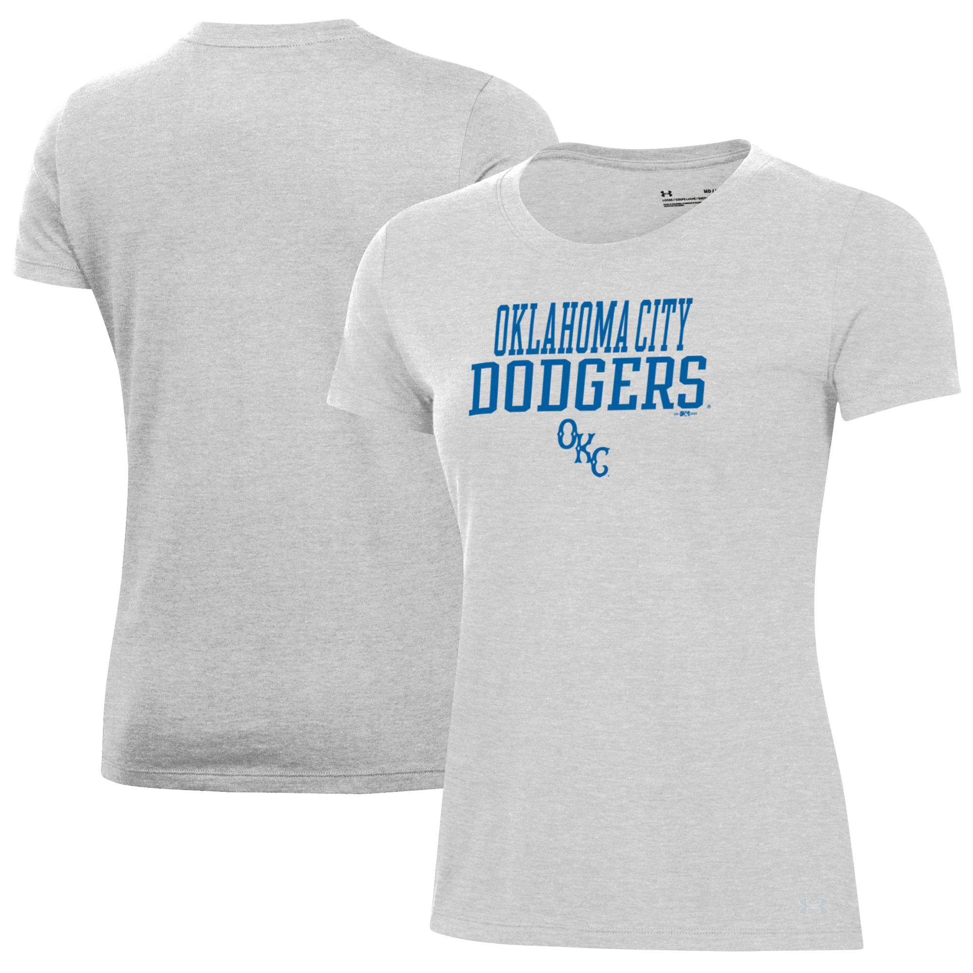 Women’s Under Armour Gray Oklahoma City Dodgers Performance T-Shirt