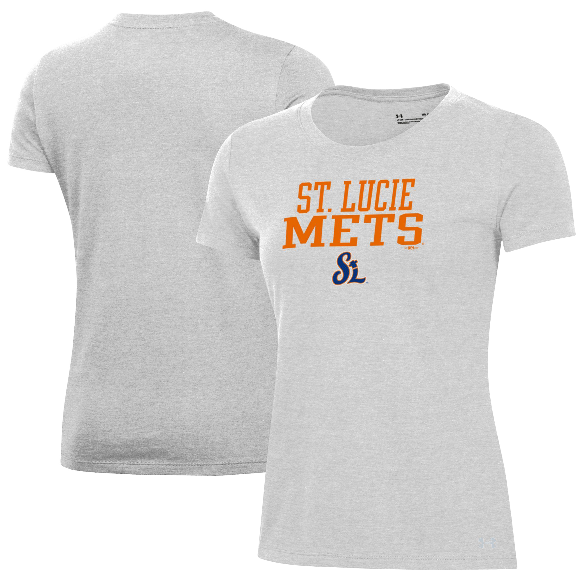 Women’s Under Armour Gray St. Lucie Mets Performance T-Shirt