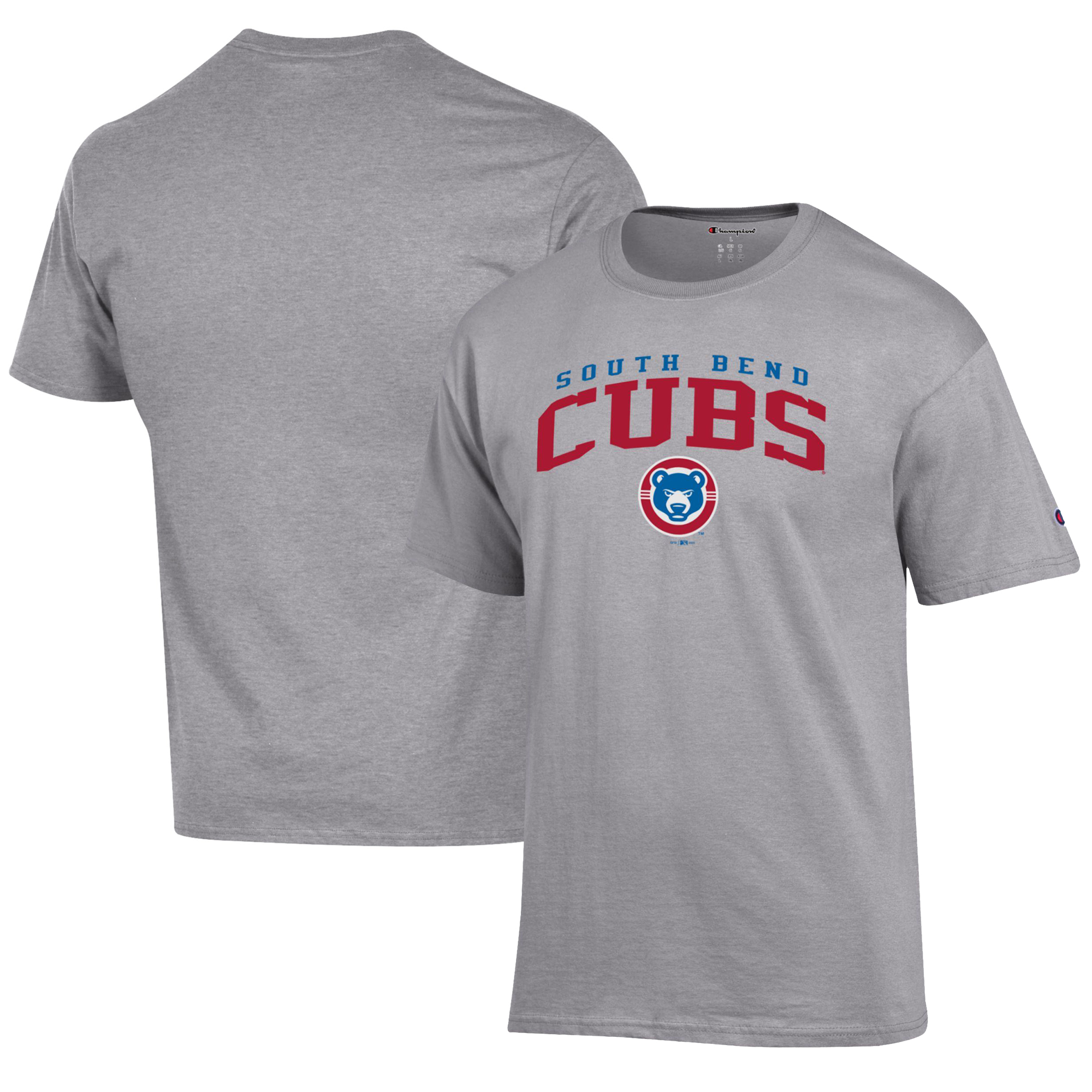 Men’s Champion Gray South Bend Cubs Jersey T-Shirt