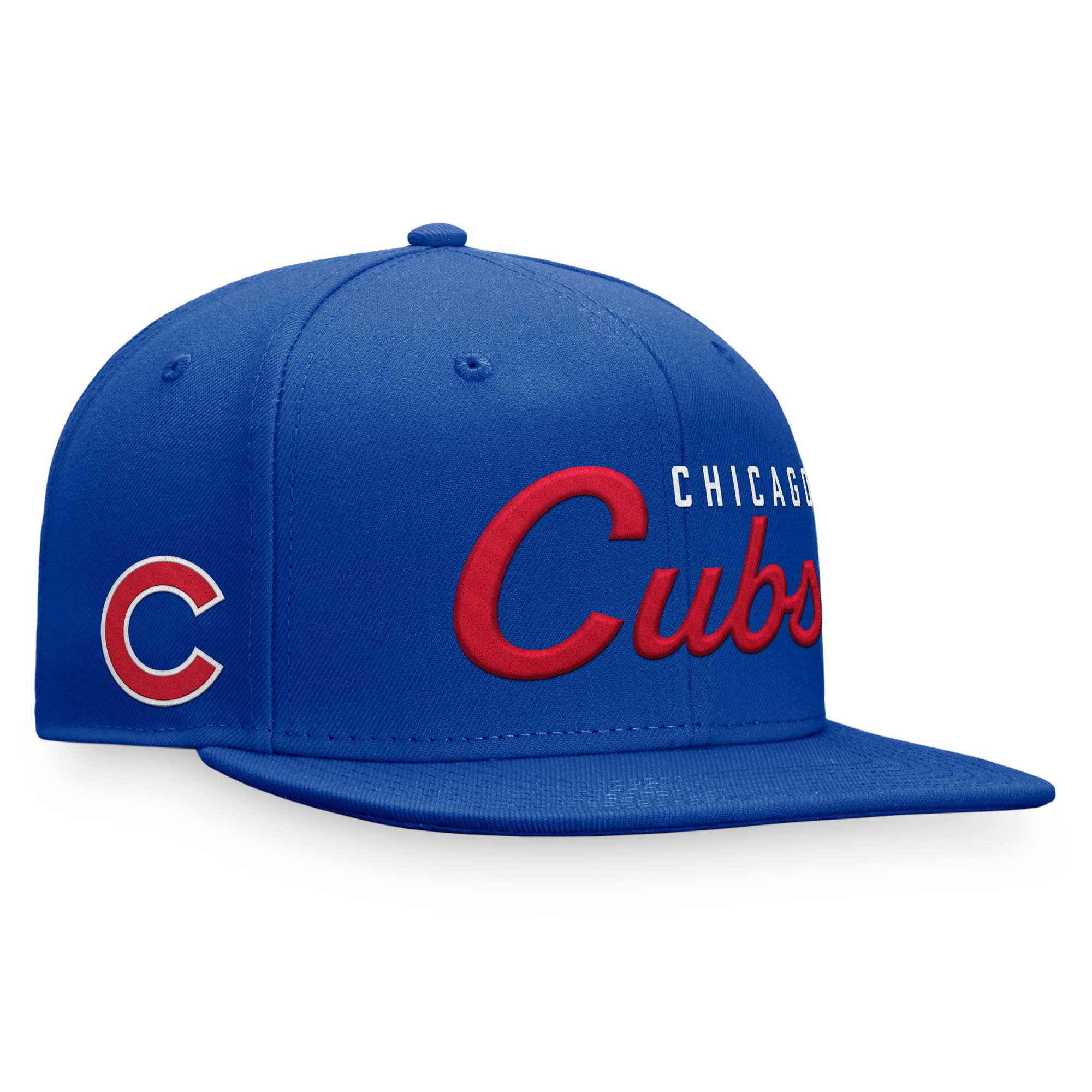 Men’s Fanatics Royal Chicago Cubs Script Snapback Hat