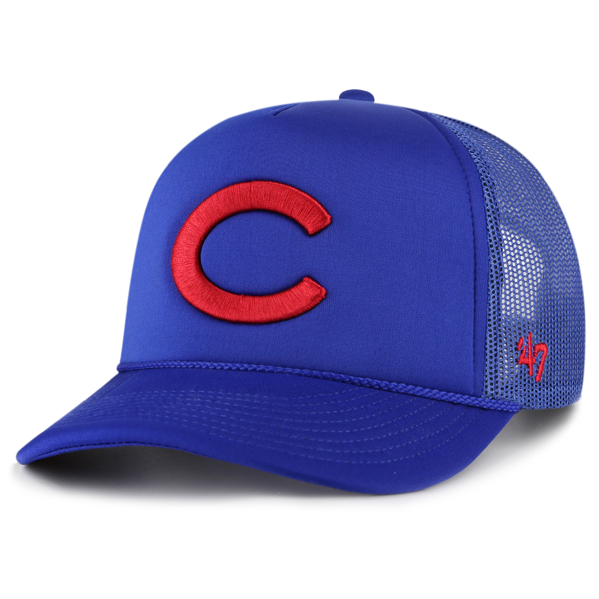 Men’s ’47 Royal Chicago Cubs Foam Logo Trucker Adjustable Hat