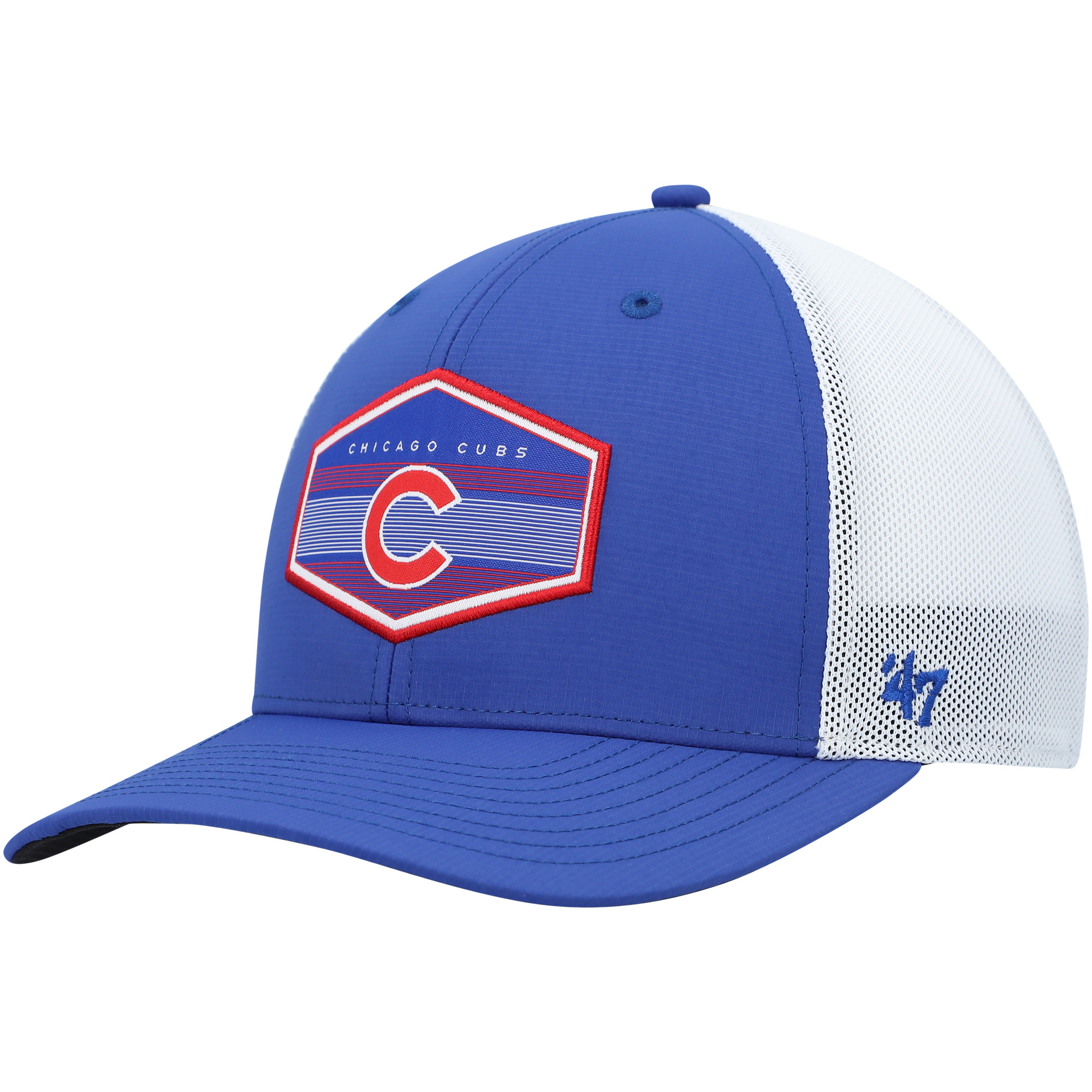 Men’s ’47 Royal/White Chicago Cubs Burgess Trucker Snapback Hat