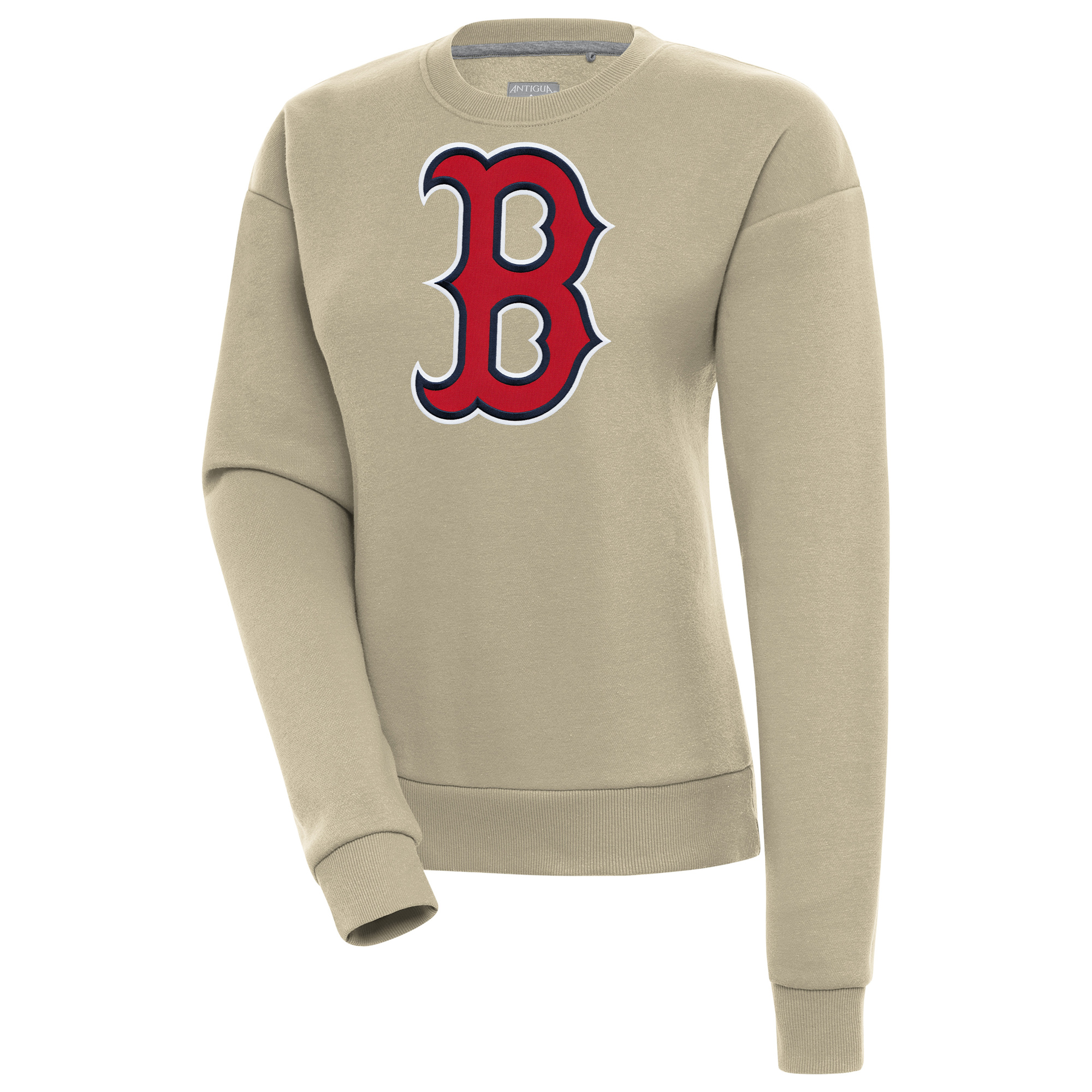 Women’s Antigua Khaki Boston Red Sox Victory Pullover Sweatshirt