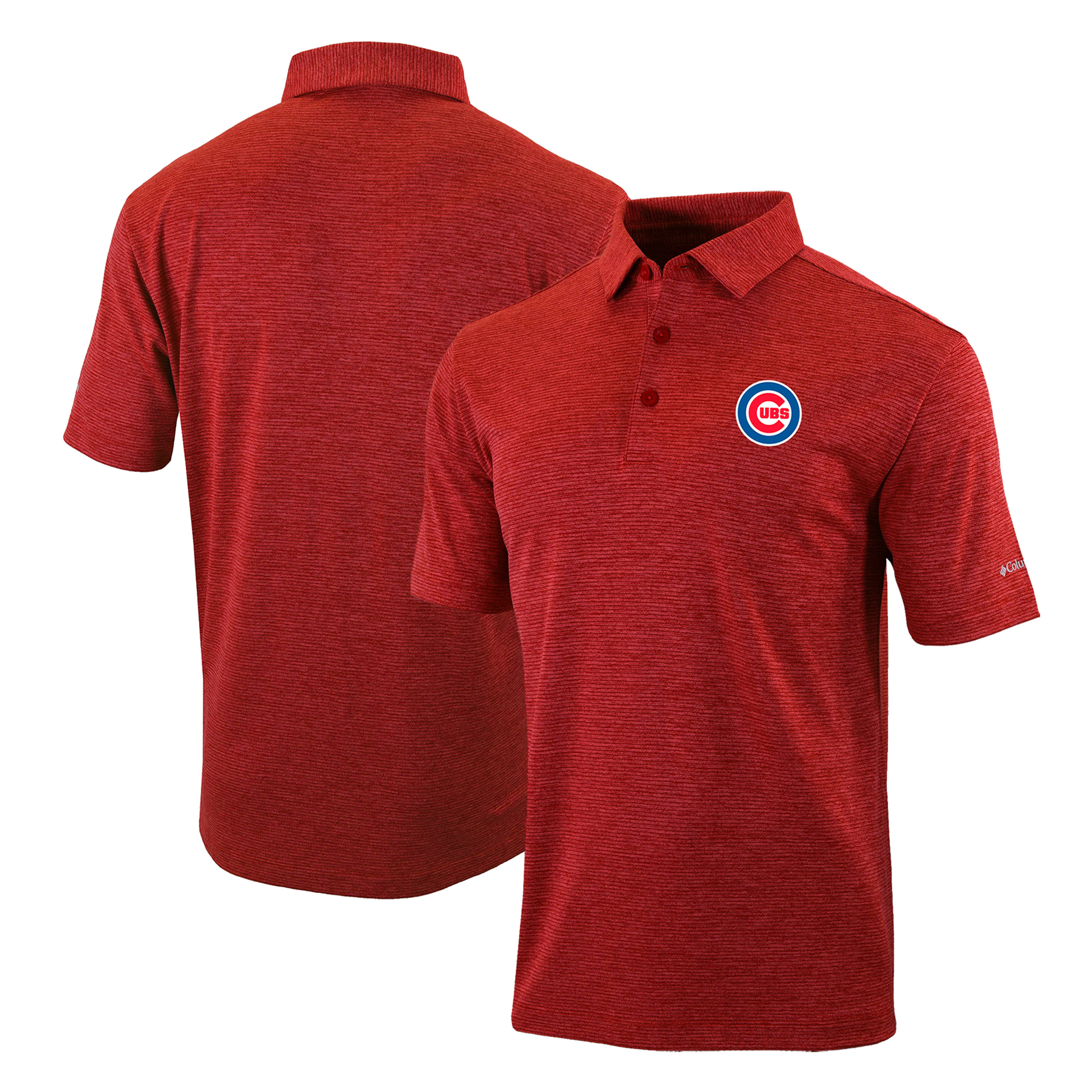 Men’s Columbia Red Chicago Cubs Omni-Wick Polo