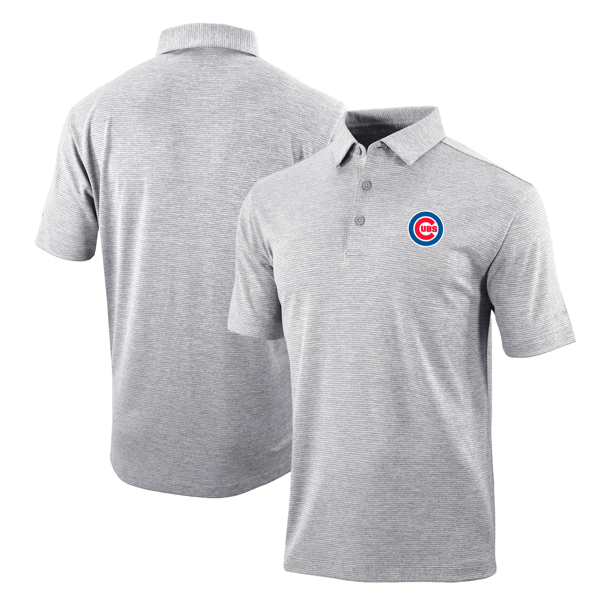 Men’s Columbia Gray Chicago Cubs Omni-Wick Polo