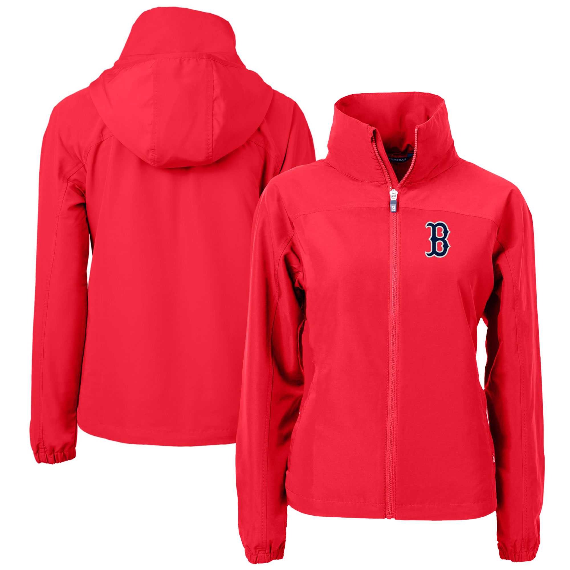 Women’s Cutter & Buck  Red Boston Red Sox Charter Eco Recycled Full-Zip Jacket