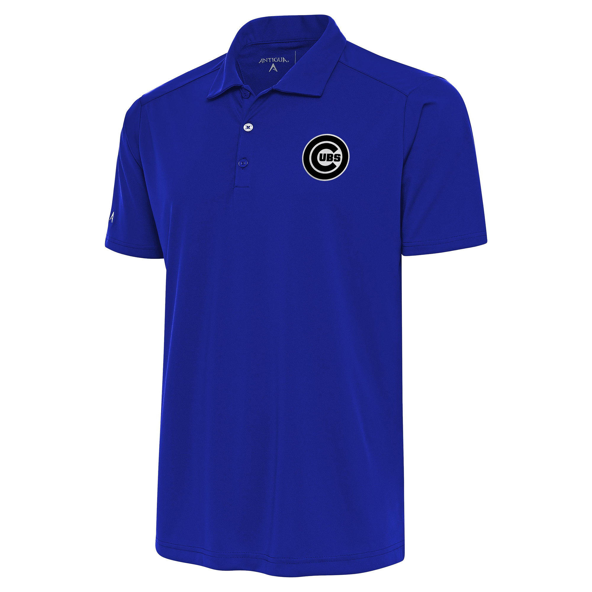 Men’s Antigua Royal Chicago Cubs Metallic Tribute Polo
