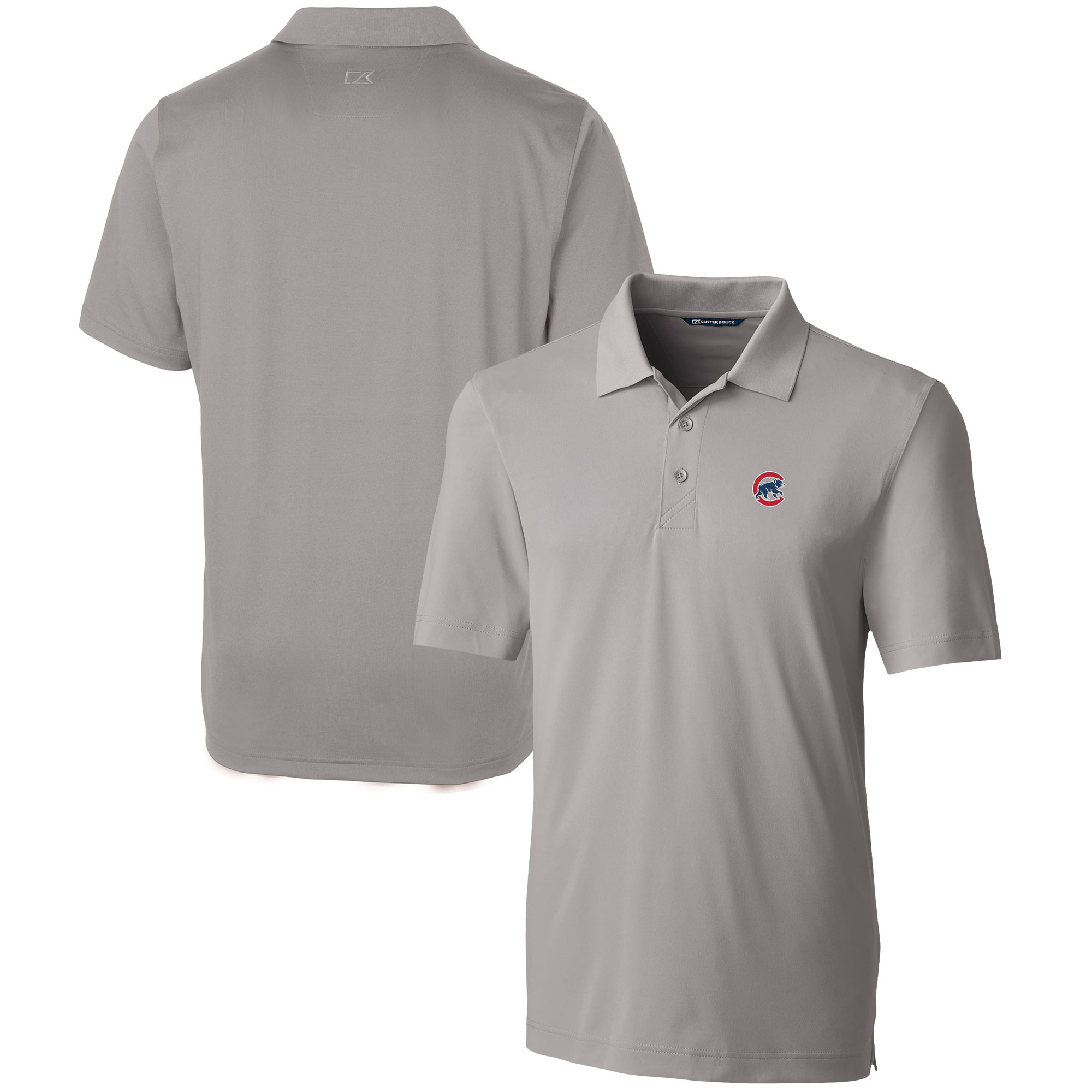 Men’s Cutter & Buck  Gray Chicago Cubs Forge Stretch Polo