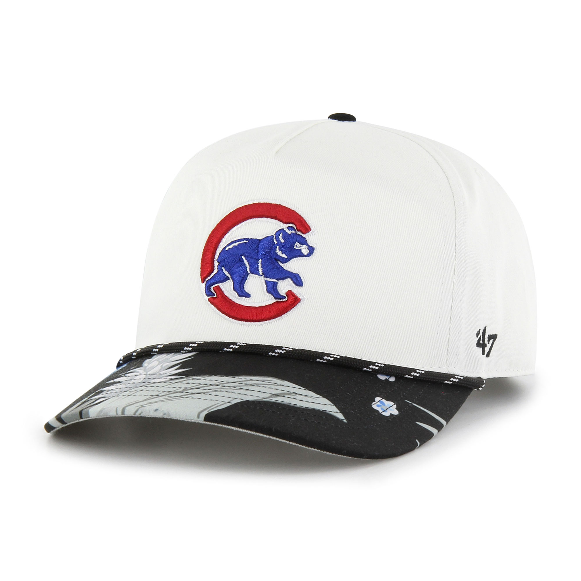 Men’s ’47 White Chicago Cubs Dark Tropic Hitch Snapback Hat