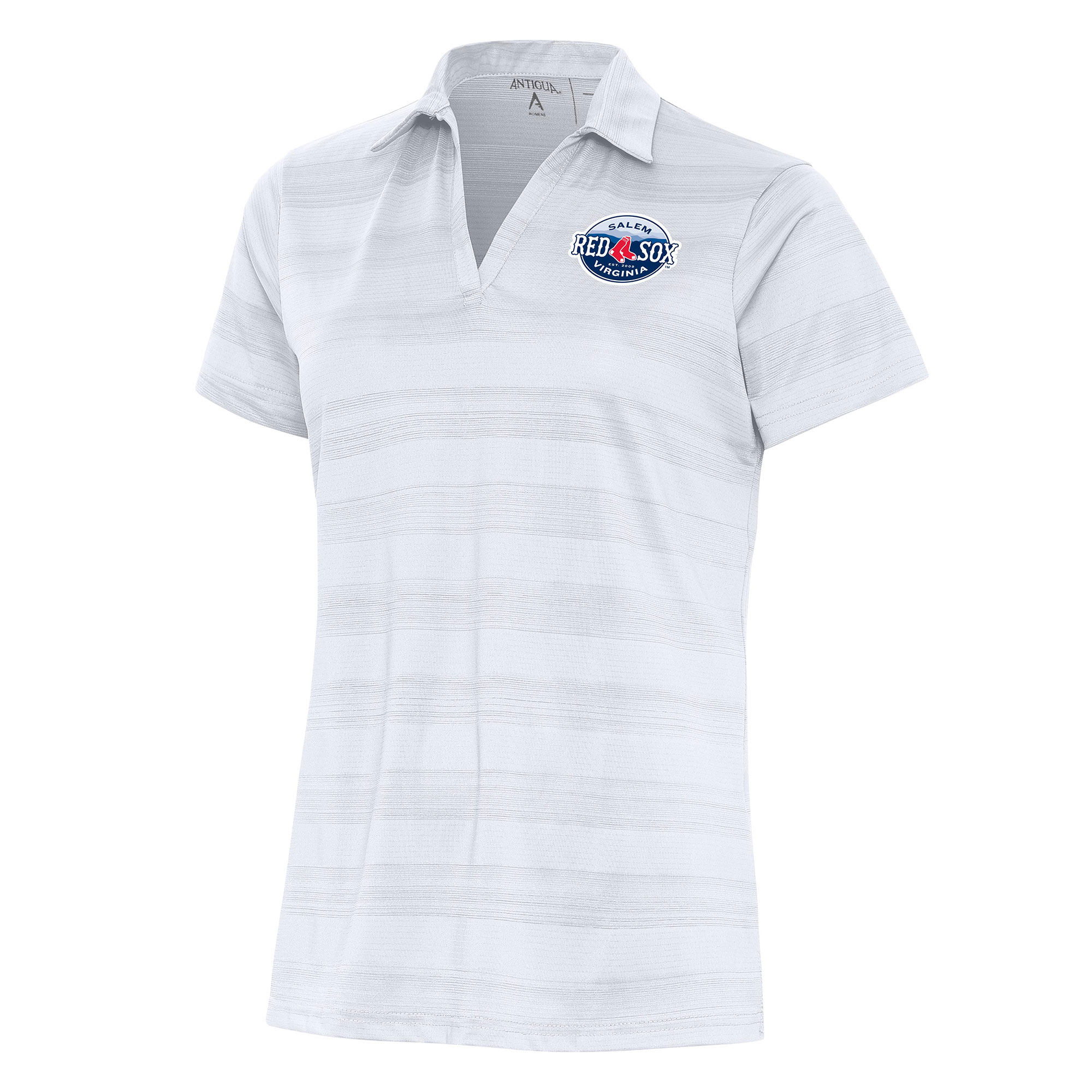 Women’s Antigua White Salem Red Sox Compass Polo
