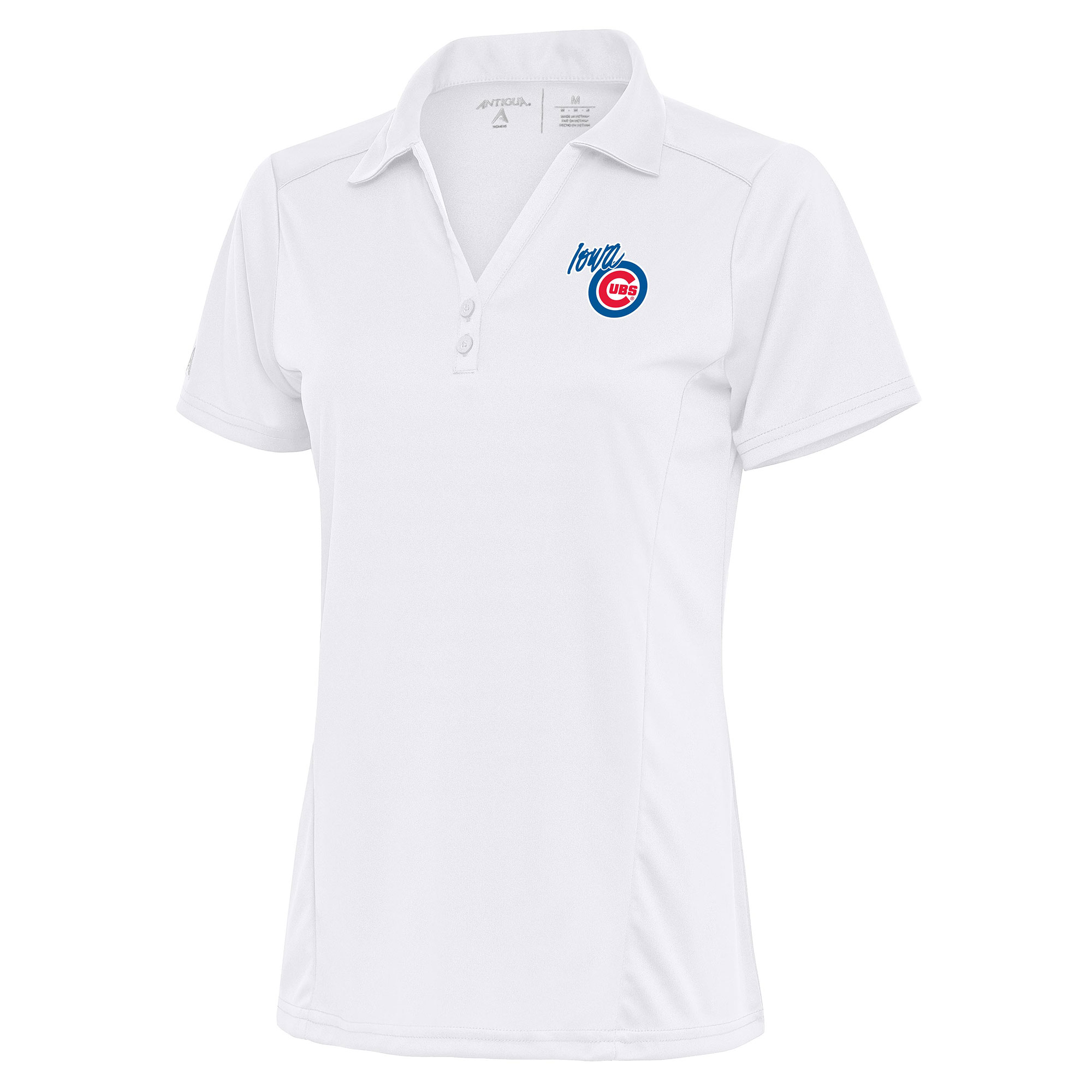 Women’s Antigua White Iowa Cubs Tribute Polo