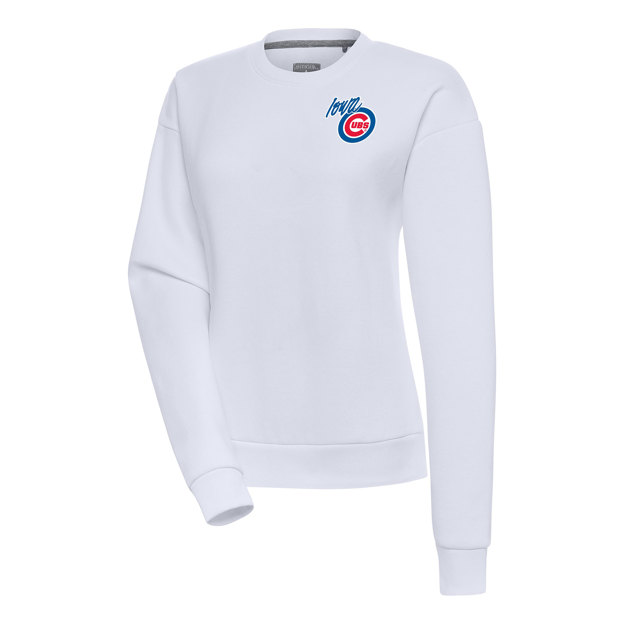 Women’s Antigua White Iowa Cubs Victory Pullover Sweatshirt
