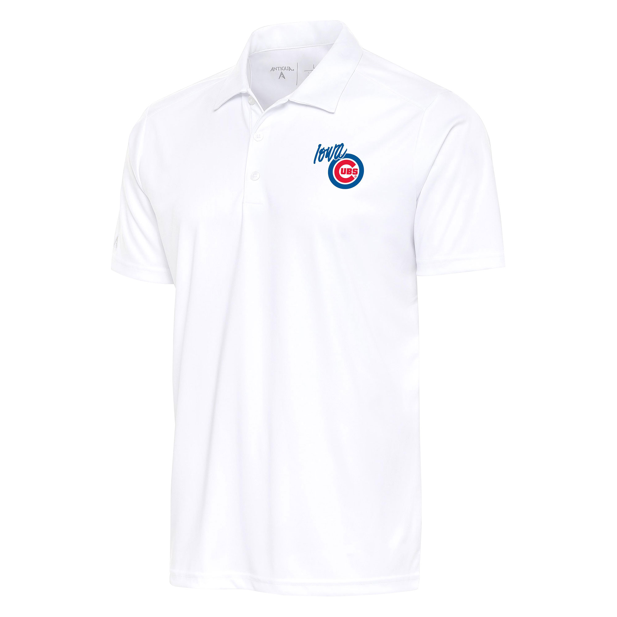 Men’s Antigua White Iowa Cubs Tribute Polo