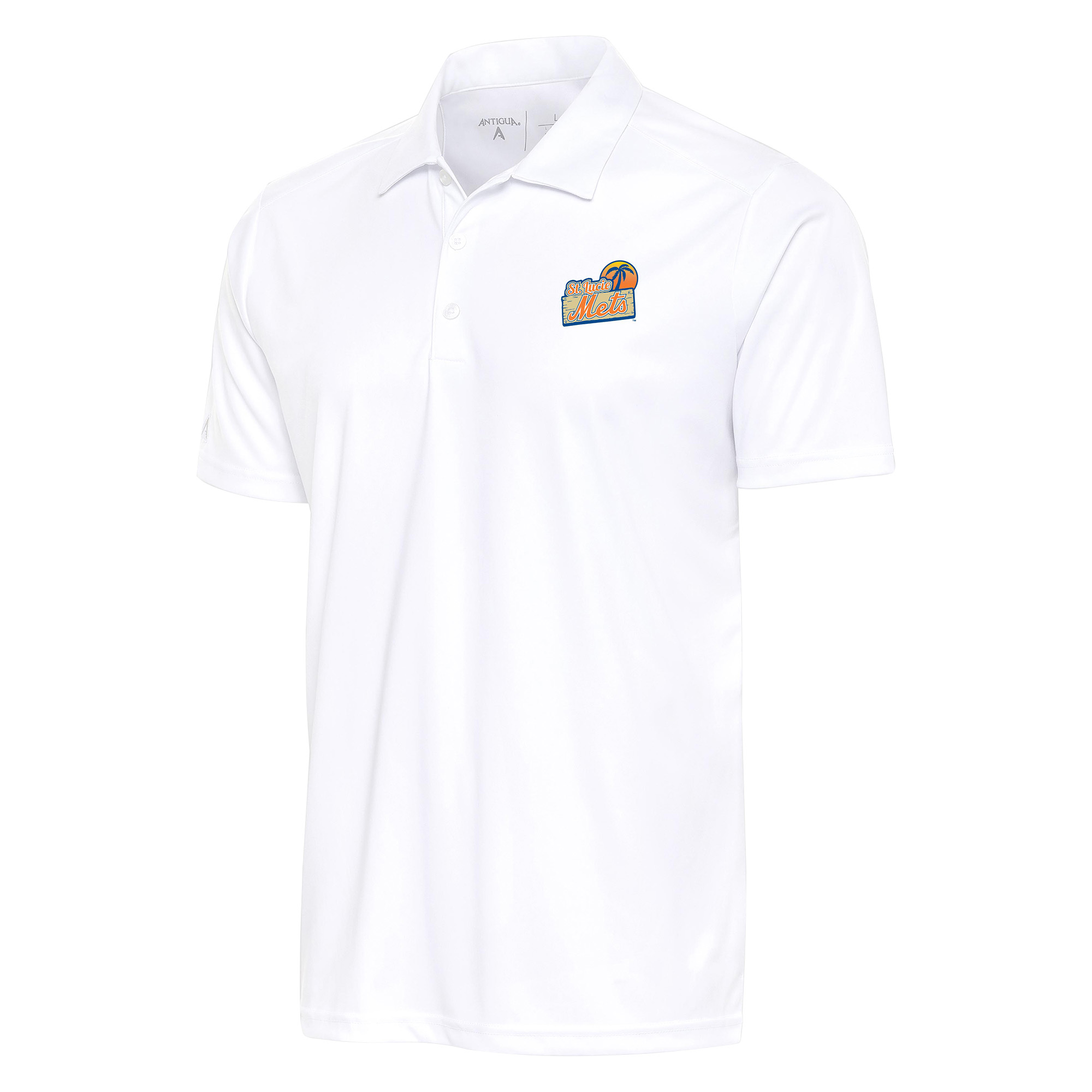 Men’s Antigua  White St. Lucie Mets Big & Tall Tribute Polo