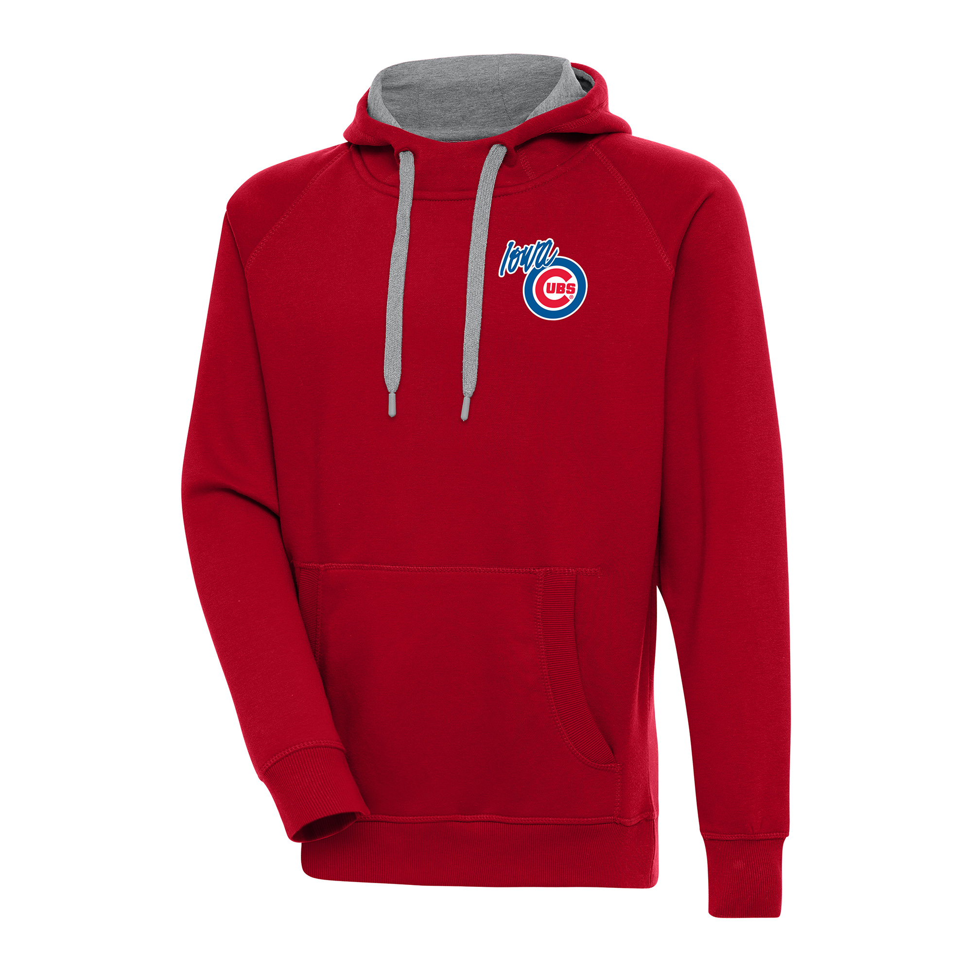 Men’s Antigua Red Iowa Cubs Victory Pullover Hoodie