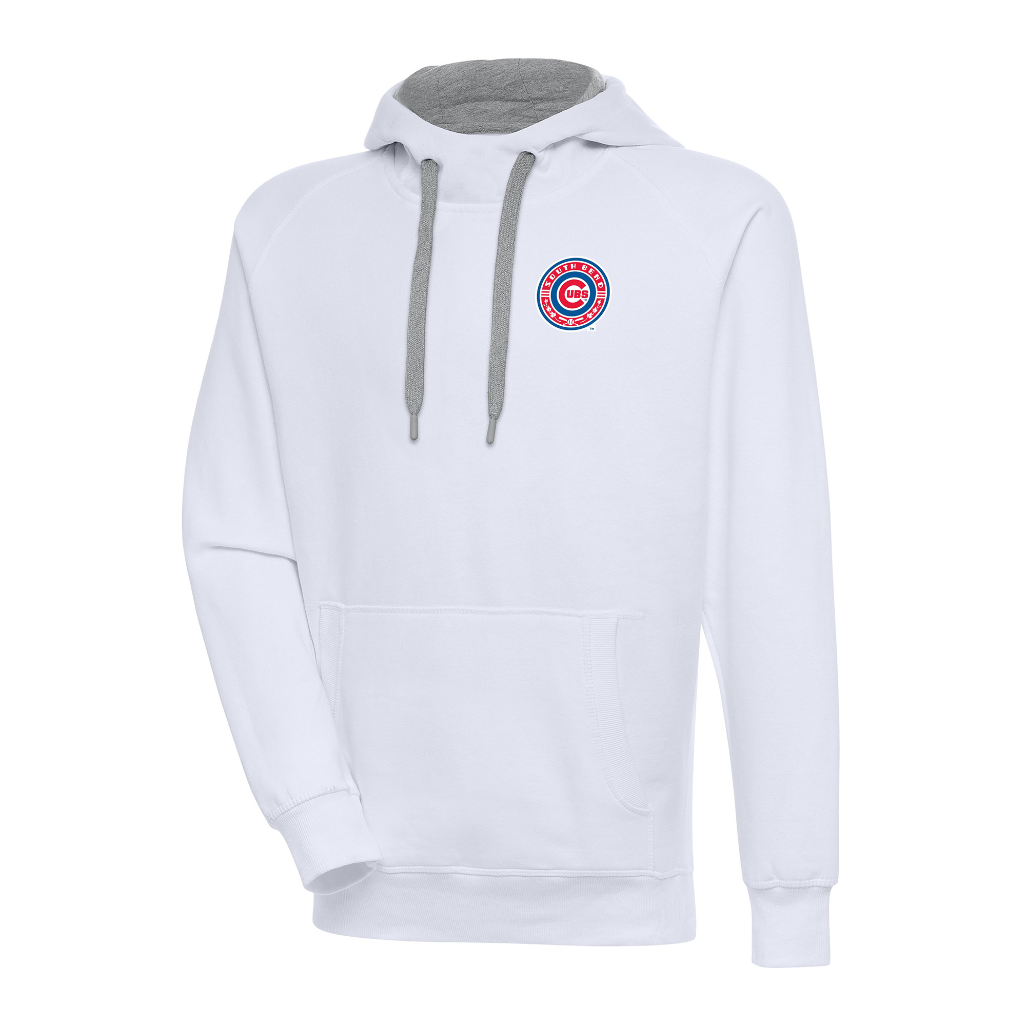Men’s Antigua  White South Bend Cubs Victory Pullover Hoodie