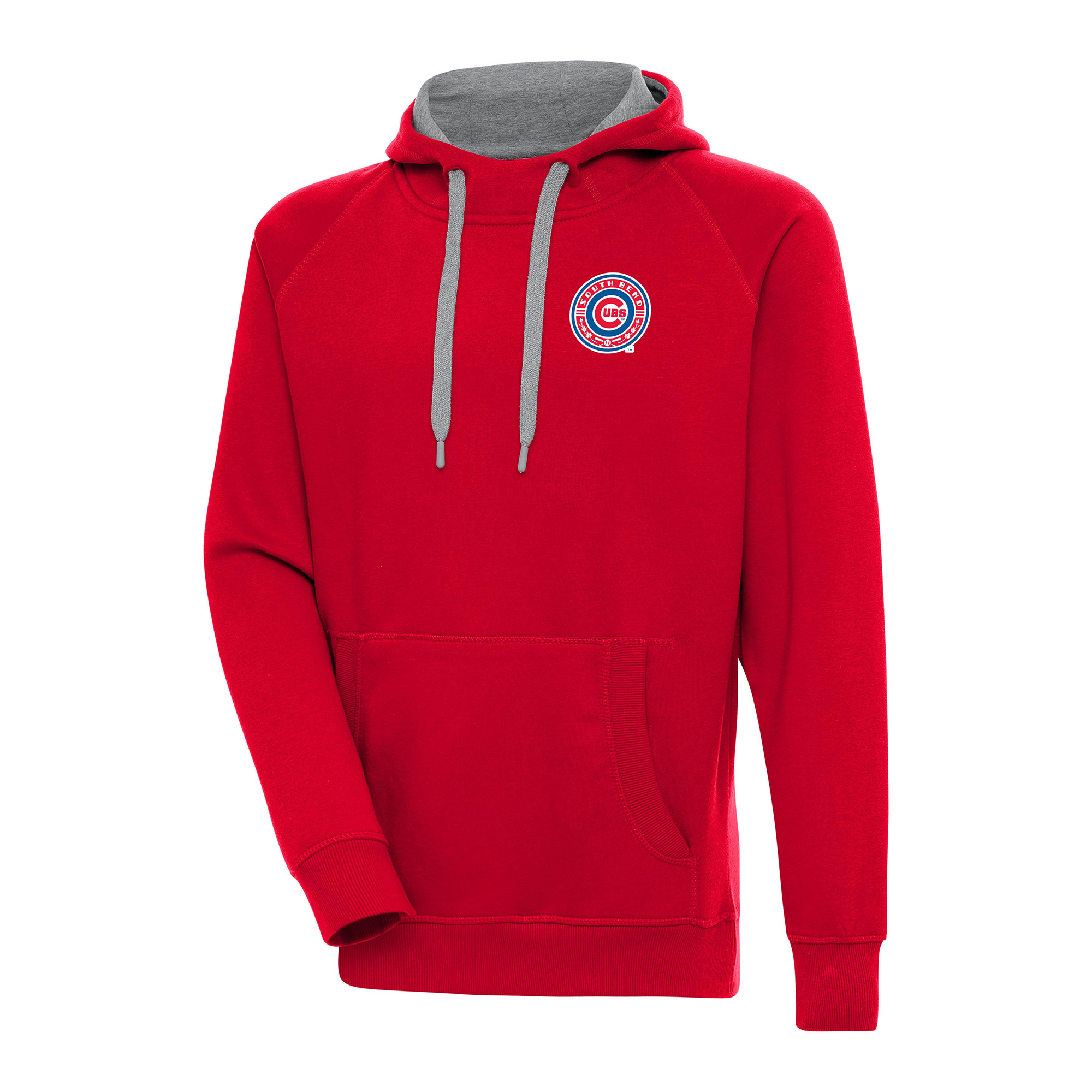 Men’s Antigua Red South Bend Cubs Victory Pullover Hoodie