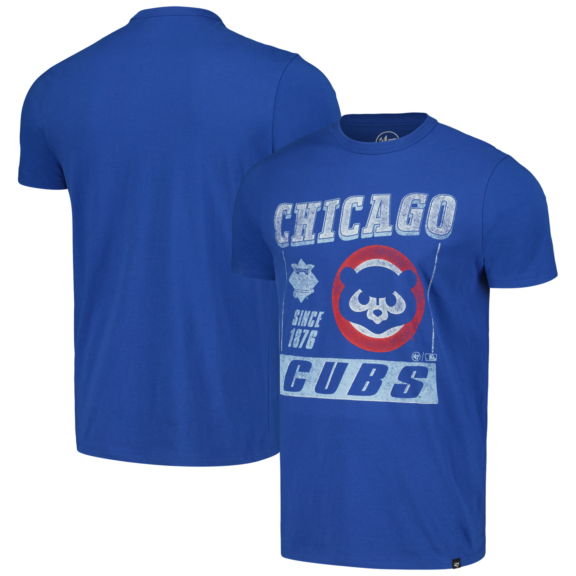 Men’s ’47 Royal Chicago Cubs Outlast Franklin T-Shirt