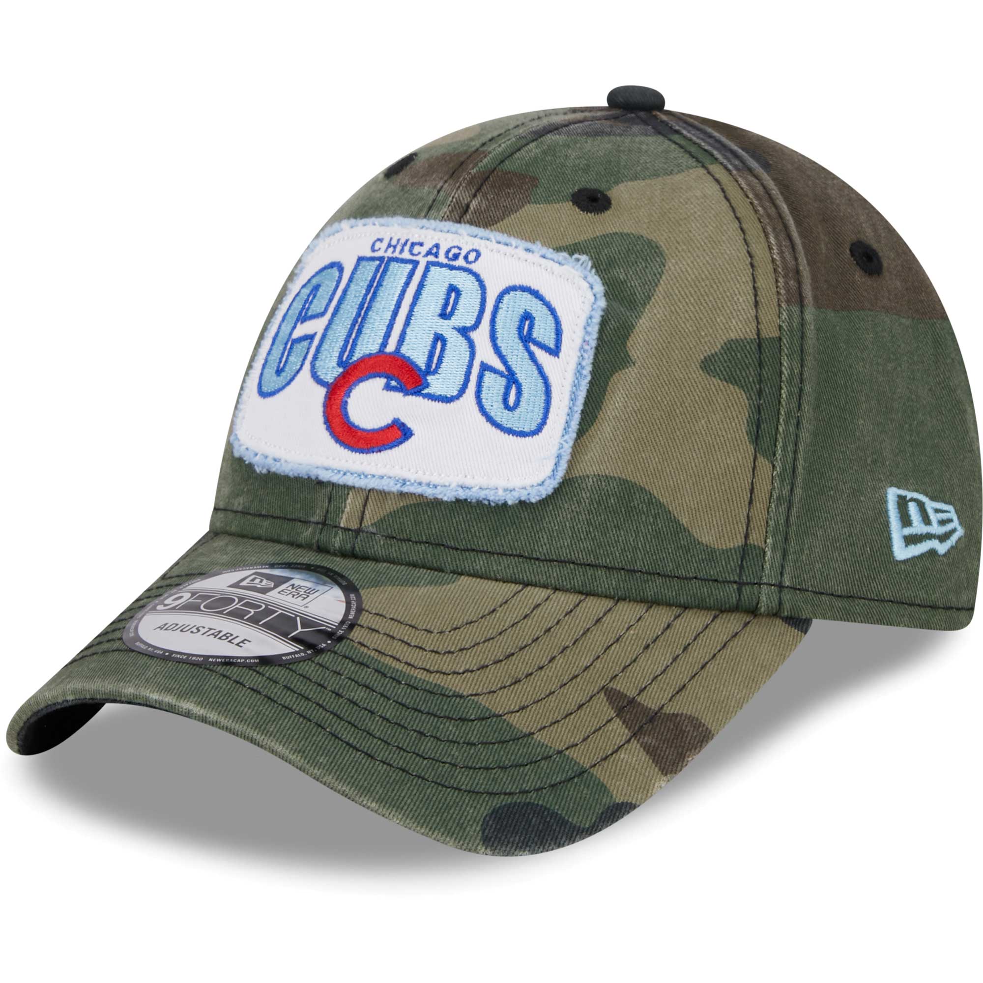 Men’s New Era Camo Chicago Cubs Gameday 9FORTY Adjustable Hat