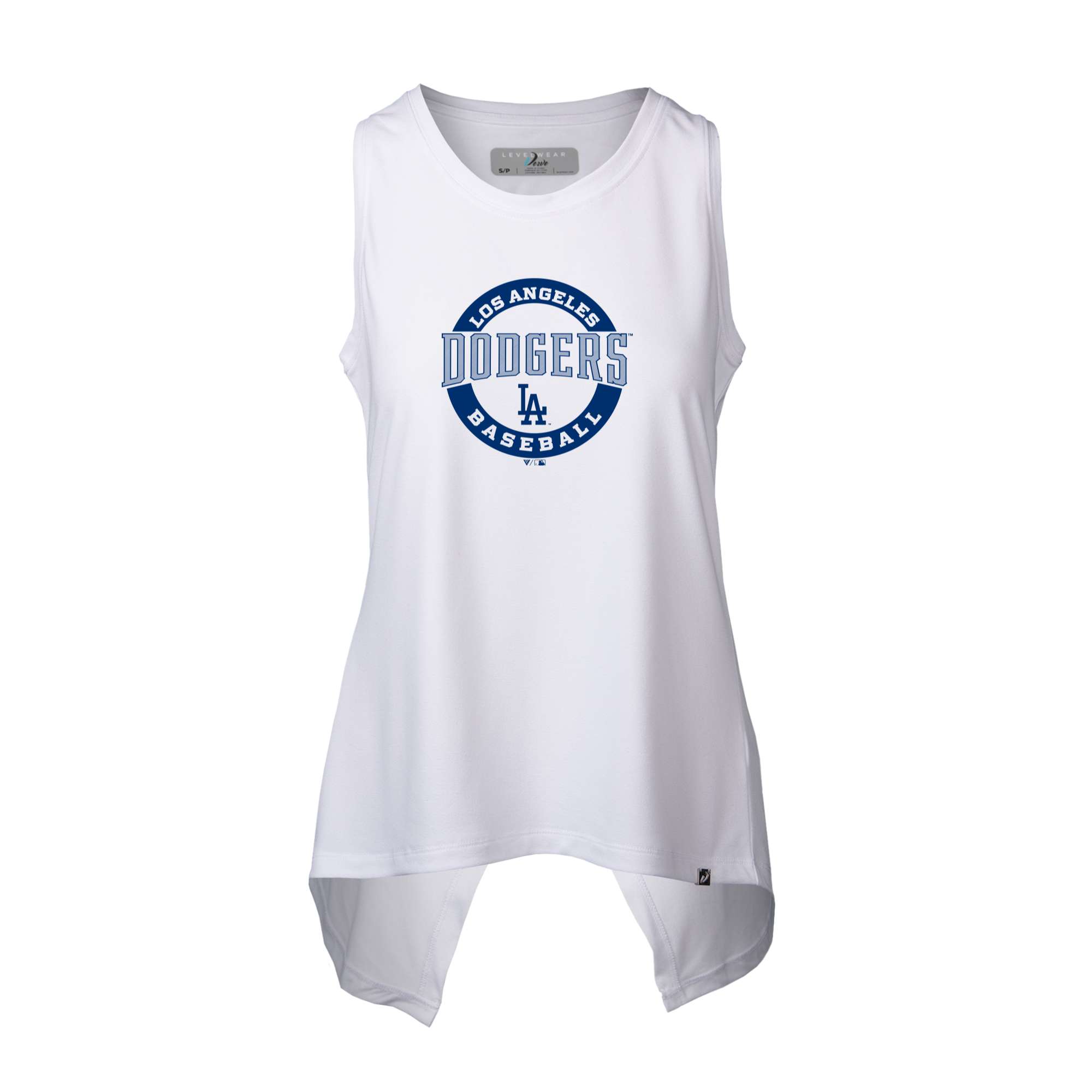 Women’s Levelwear  White Los Angeles Dodgers Freedom Farm Tank Top