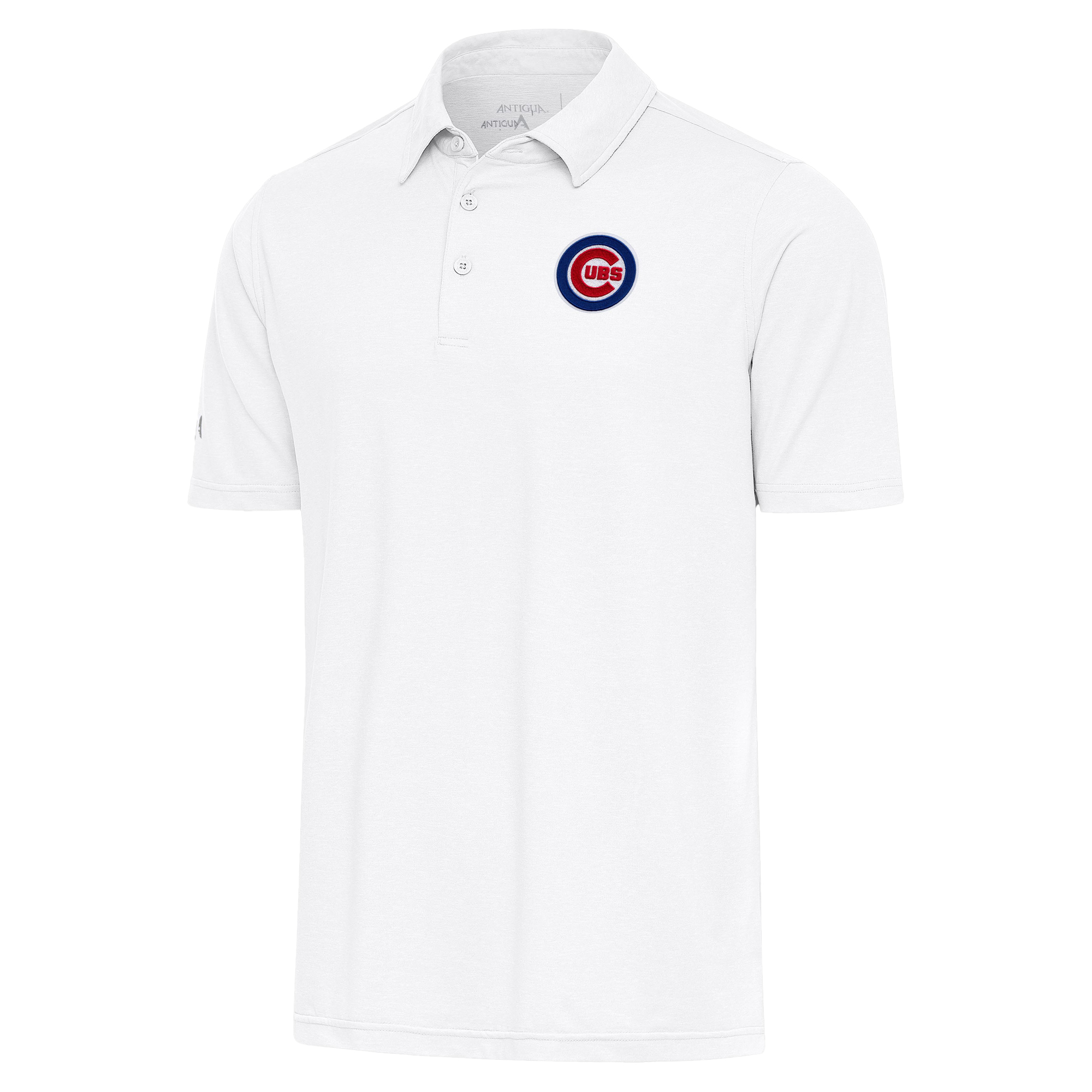 Men’s Antigua  White Chicago Cubs Par Polo