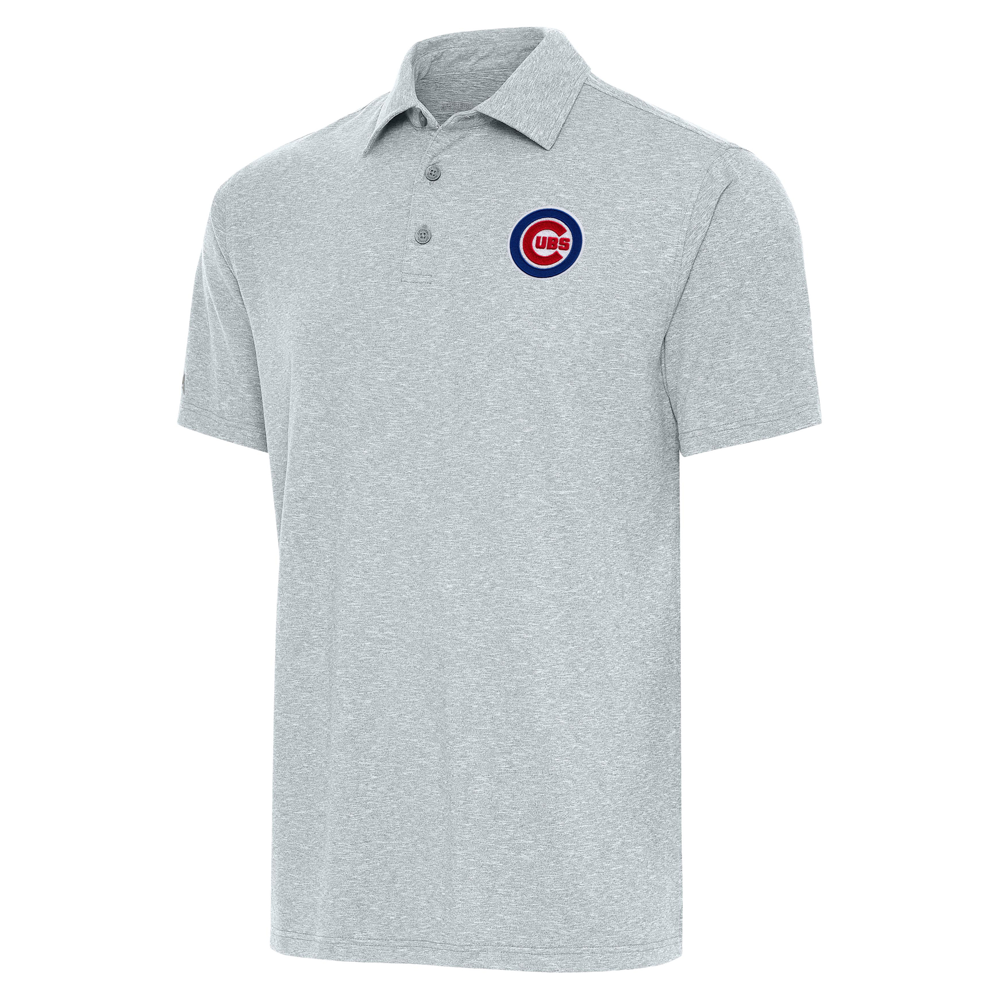Men’s Antigua  Heather Gray Chicago Cubs Par Polo