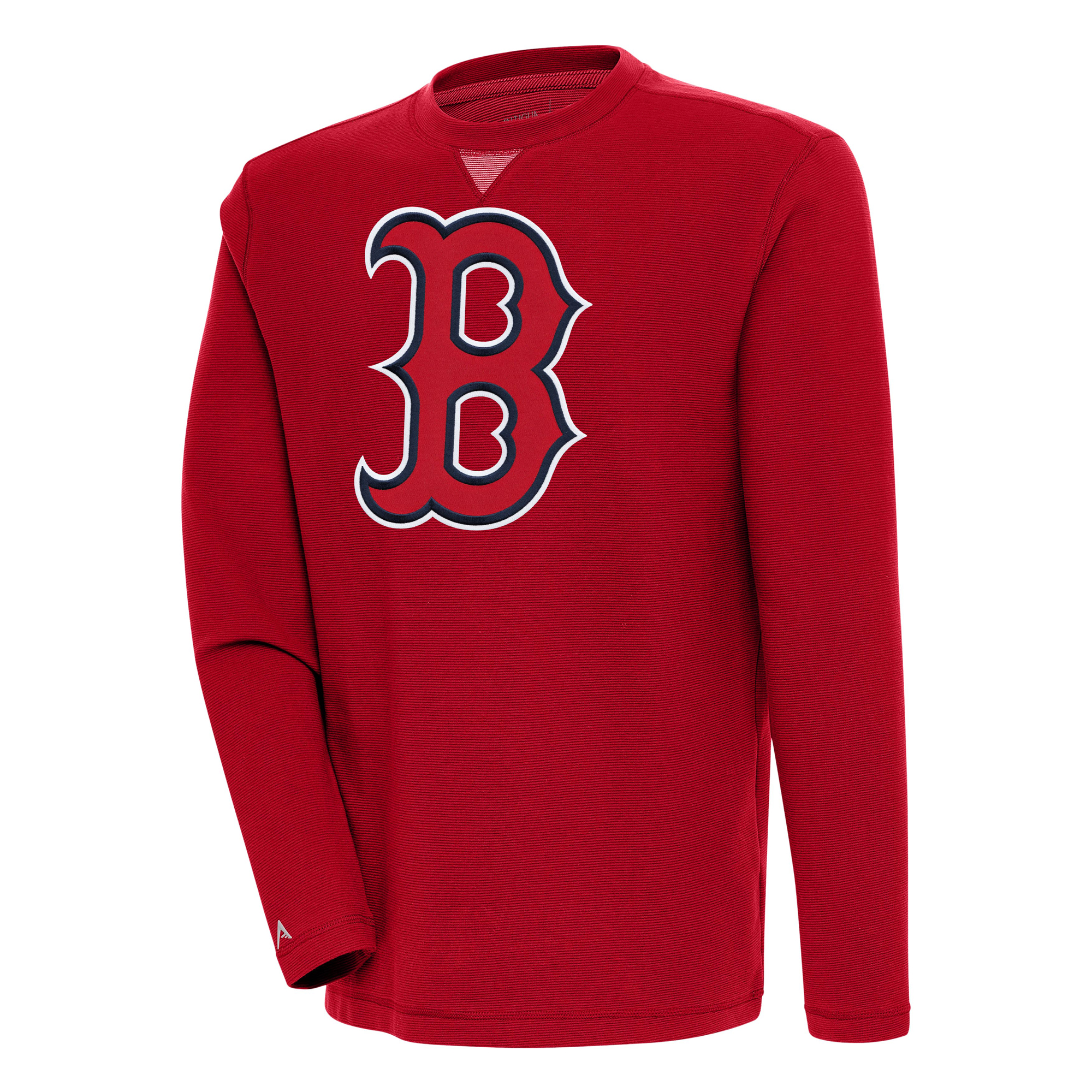 Men’s Antigua  Red Boston Red Sox Flier Bunker Pullover Sweatshirt