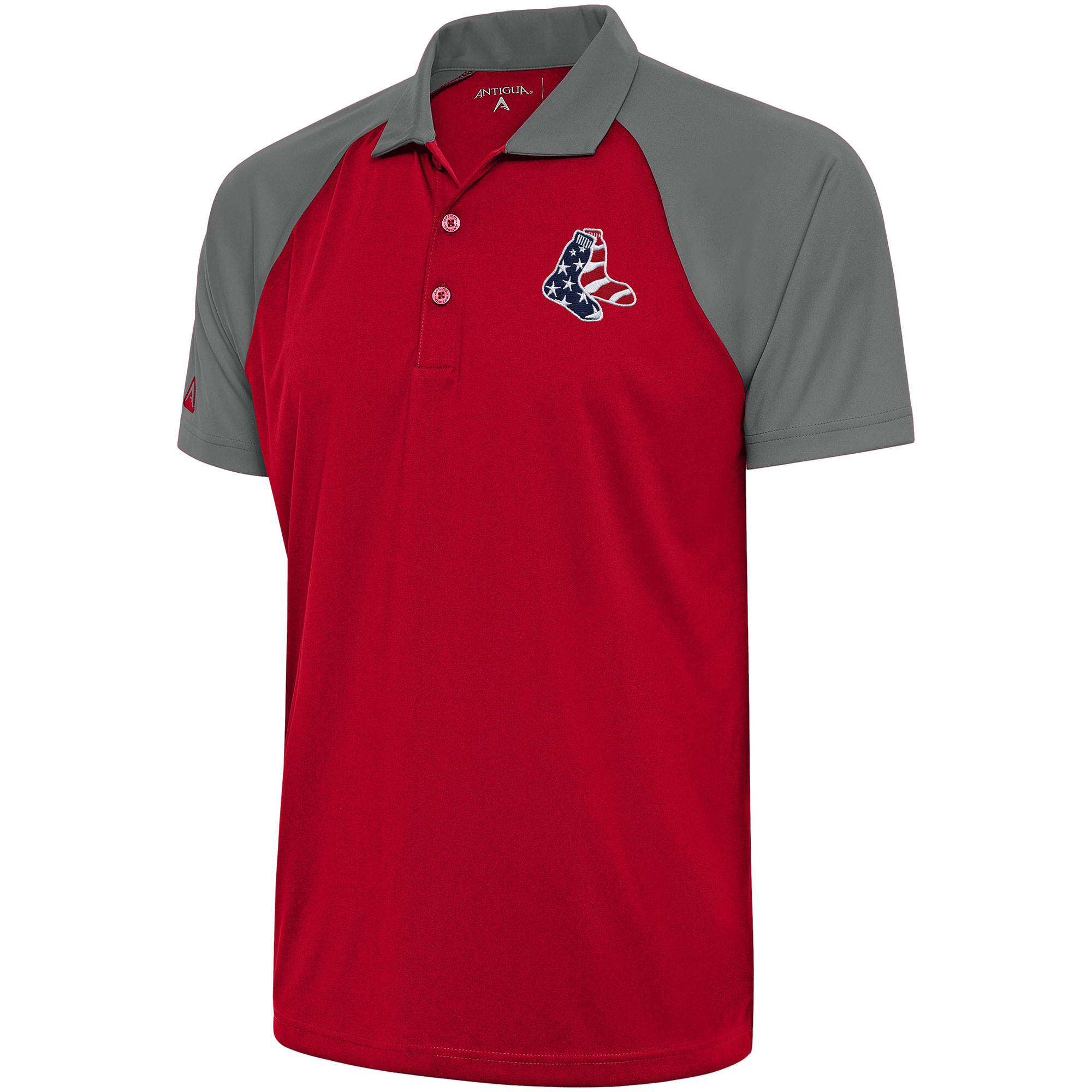 Men’s Antigua  Red/Steel Boston Red Sox Patriotic Nova Polo