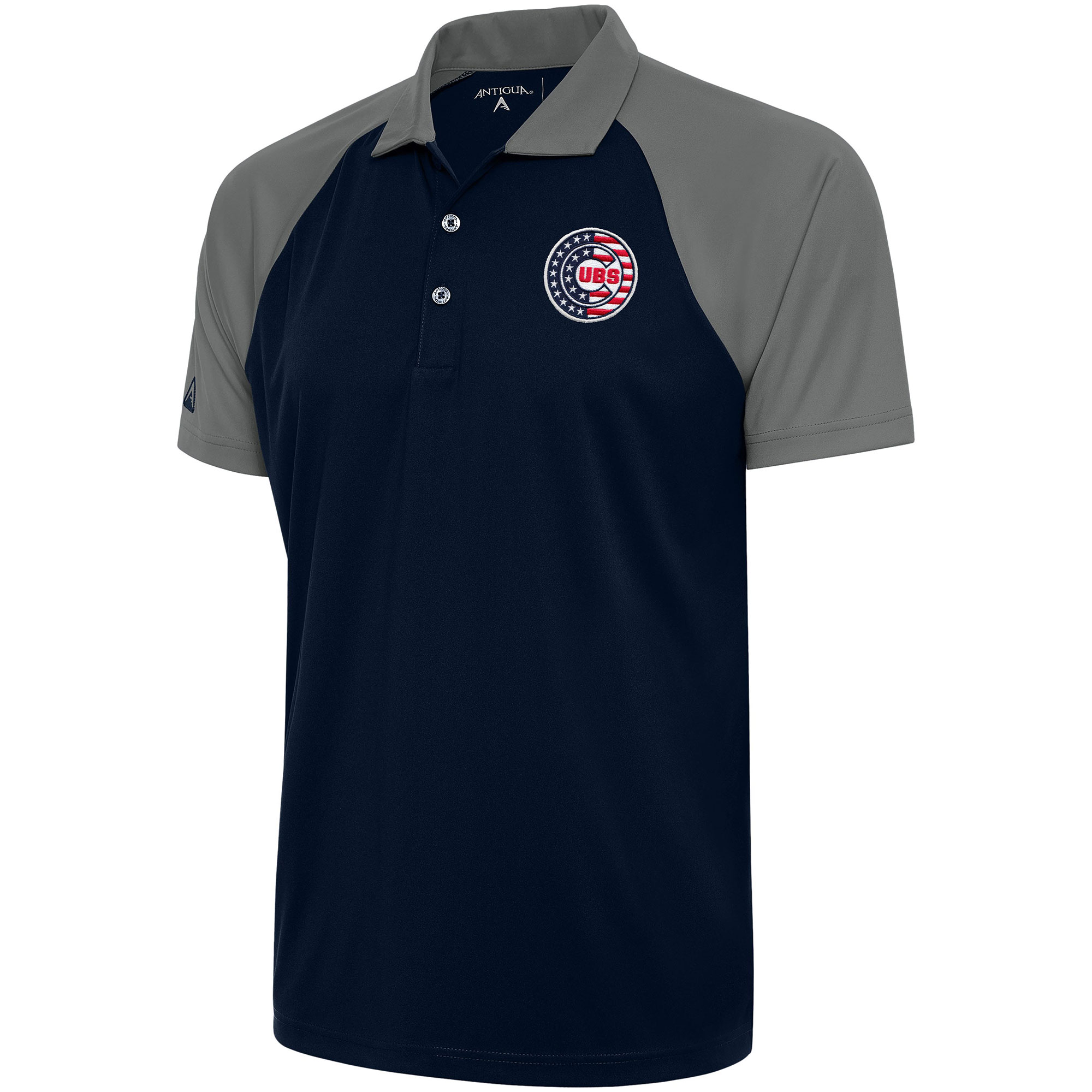 Men’s Antigua  Navy/Steel Chicago Cubs Patriotic Nova Polo