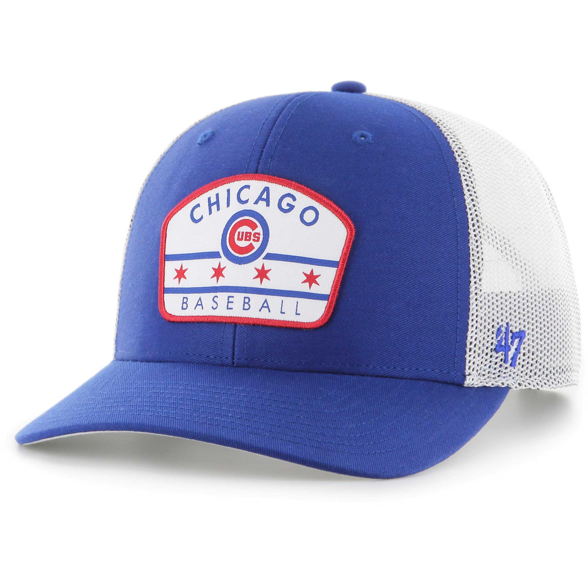 Men’s ’47 Royal Chicago Cubs Retro Region Patch Trucker Adjustable Hat