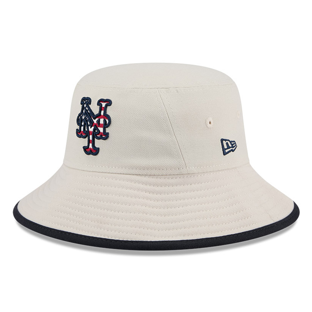 Men’s New Era  Khaki New York Mets 2024 Fourth of July Bucket Hat