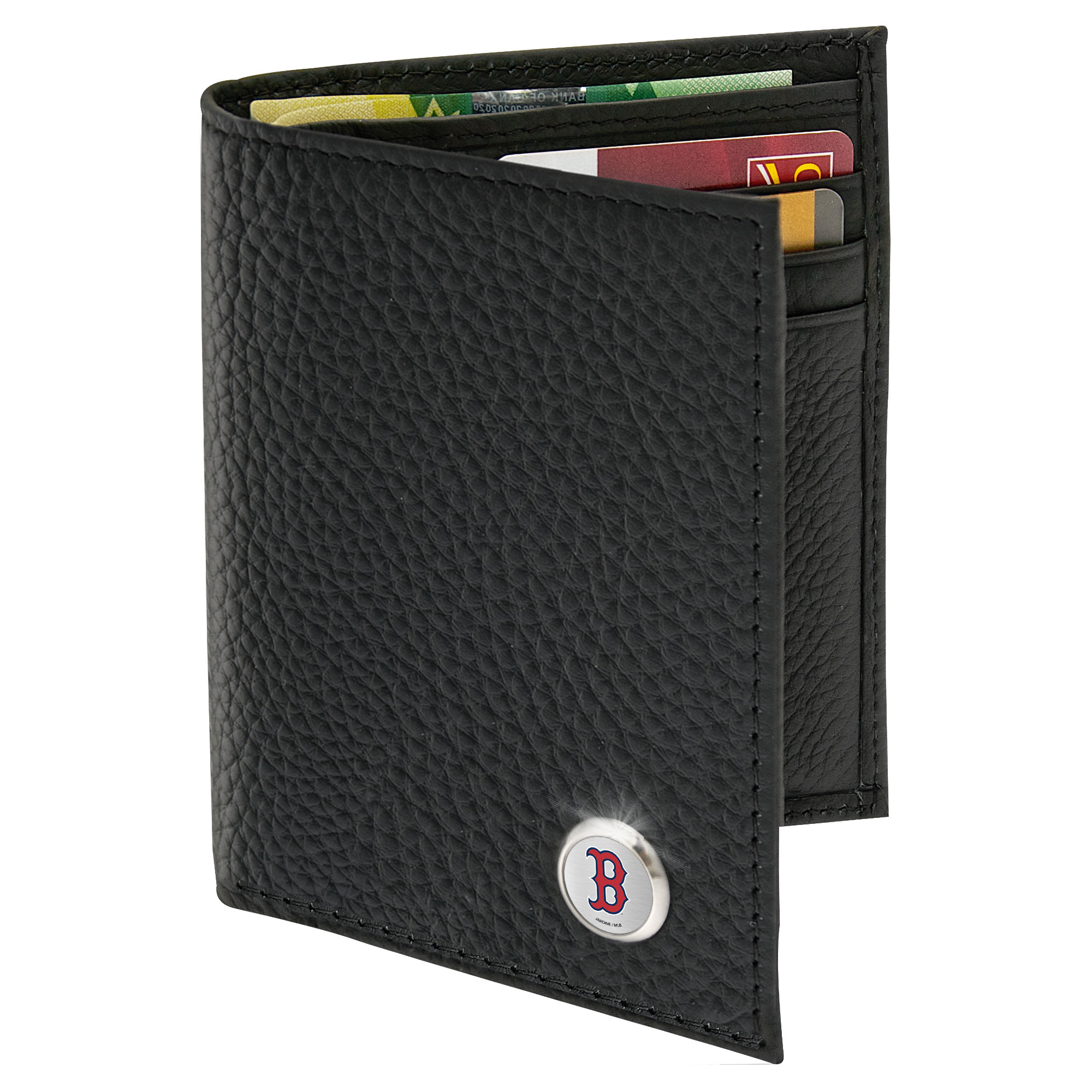 Men’s  Black Boston Red Sox Billfold Wallet
