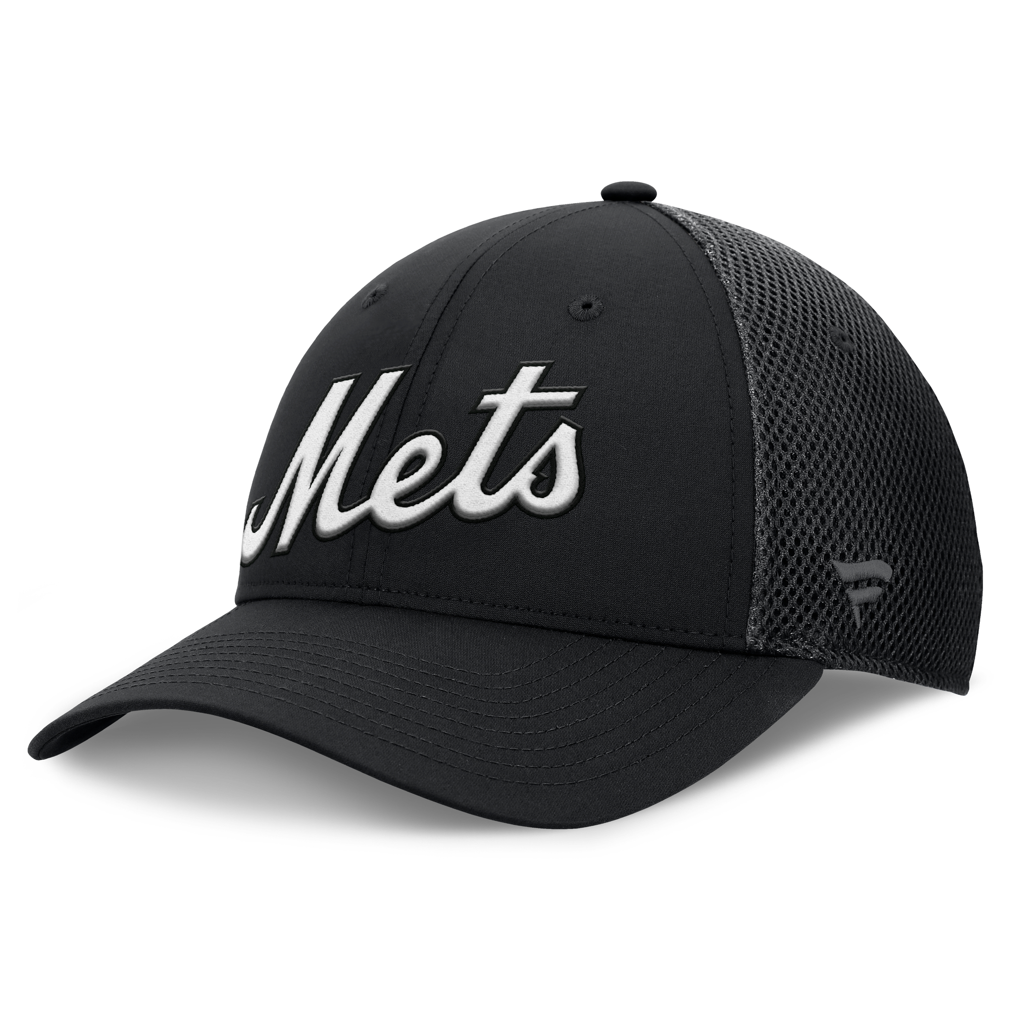 Men’s Fanatics Black New York Mets Spacer Mesh Flex Hat