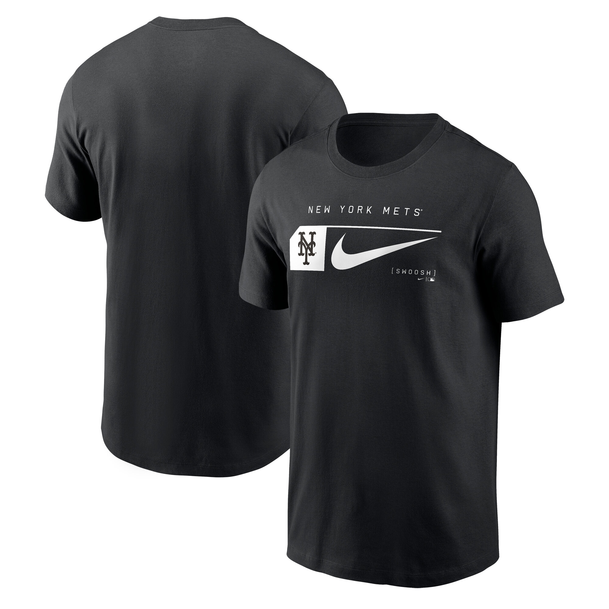 Men’s Nike Black New York Mets Fashion Graphic Swoosh T-Shirt