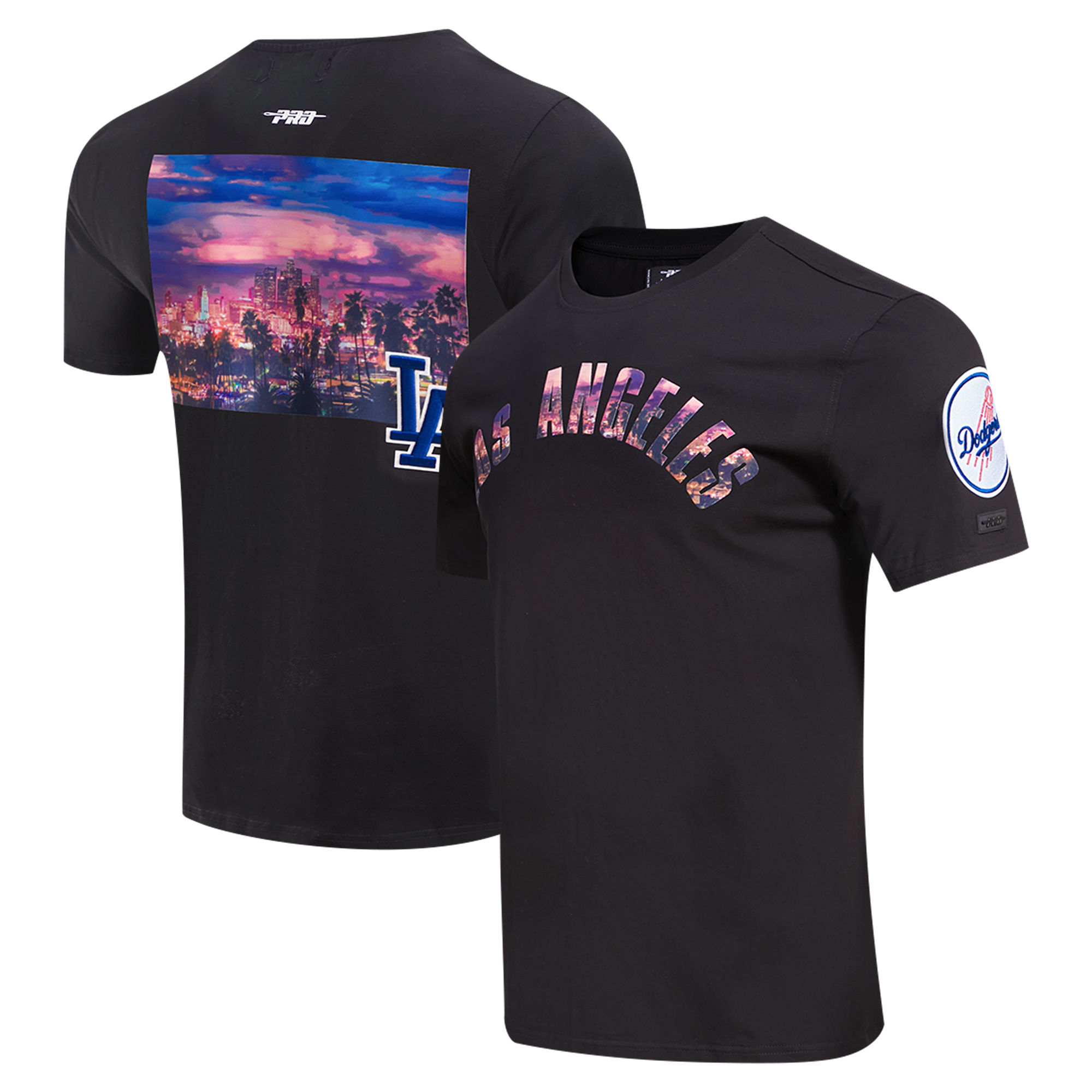 Men’s Pro Standard Black Los Angeles Dodgers Cityscape T-Shirt