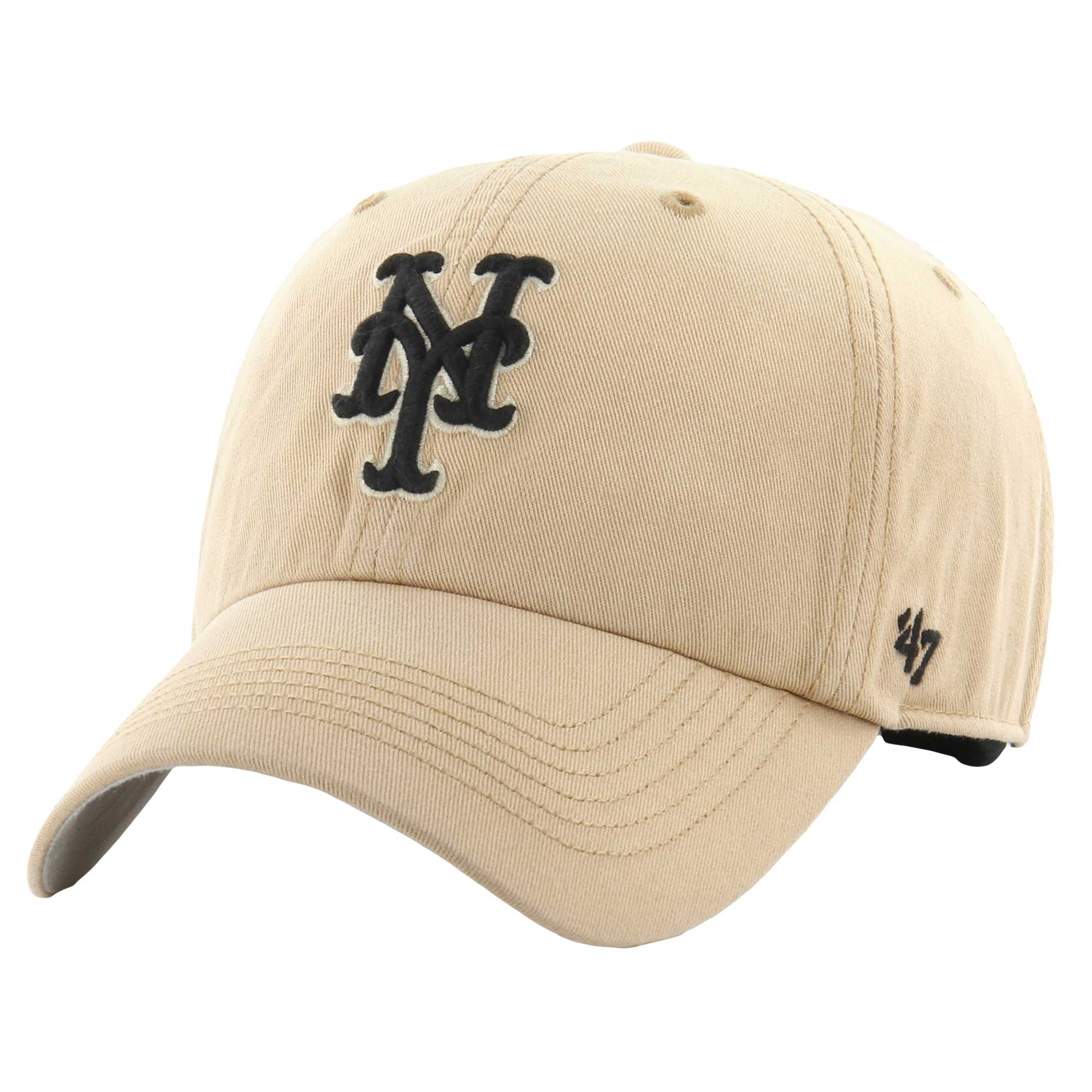 Men’s ’47 Khaki New York Mets Dusted Franchise Fitted Hat