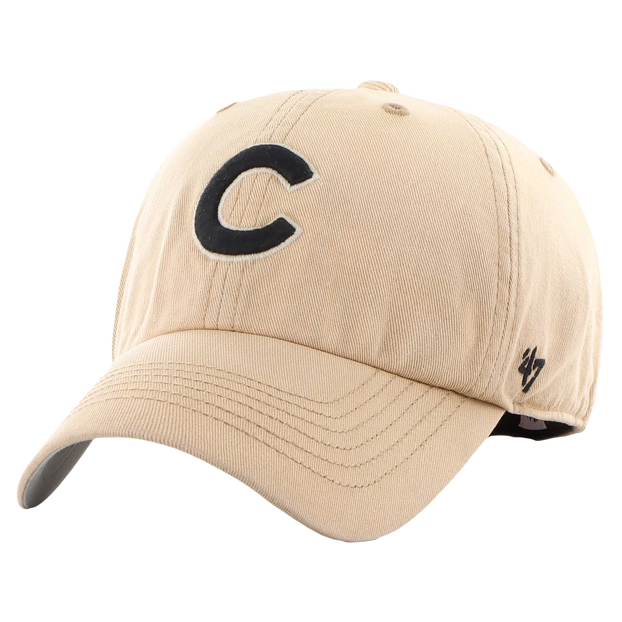 Men’s ’47 Khaki Chicago Cubs Dusted Franchise Fitted Hat