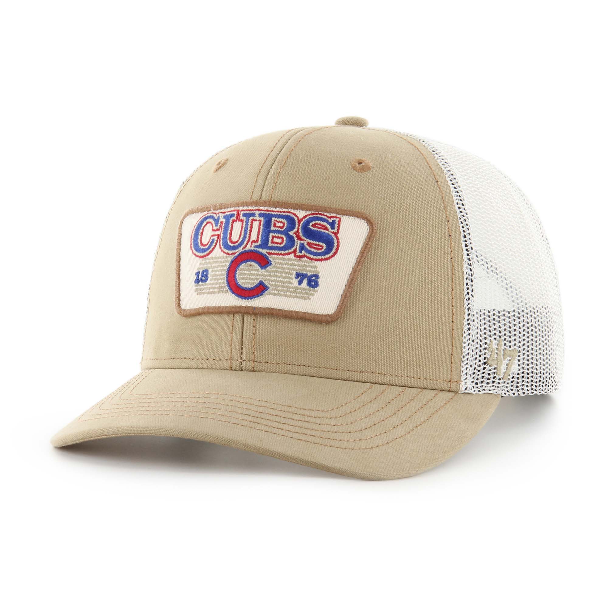 Men’s ’47 Khaki Chicago Cubs Ridgewood Trucker Adjustable Hats