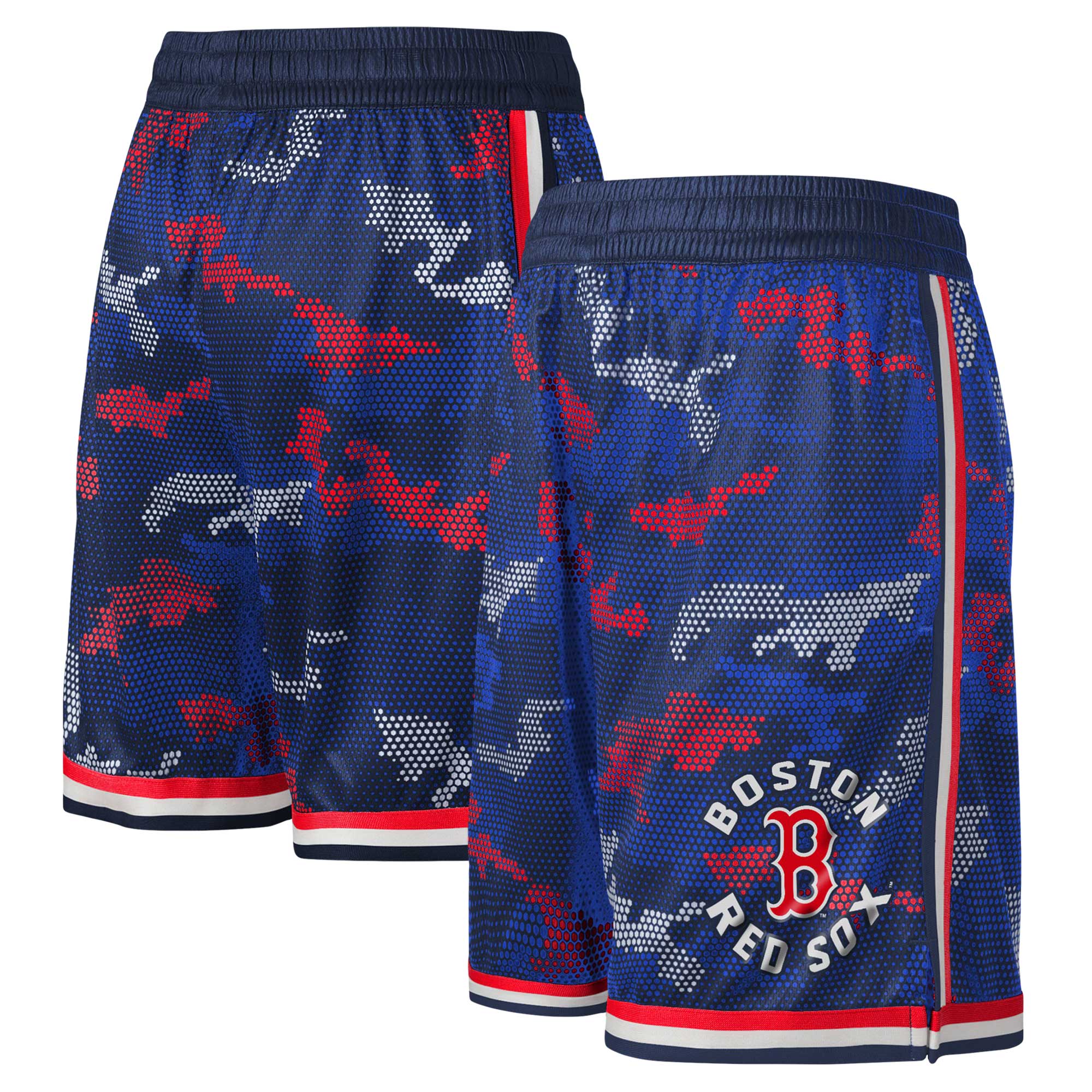 Youth Fanatics Navy Boston Red Sox Tech Runner Shorts